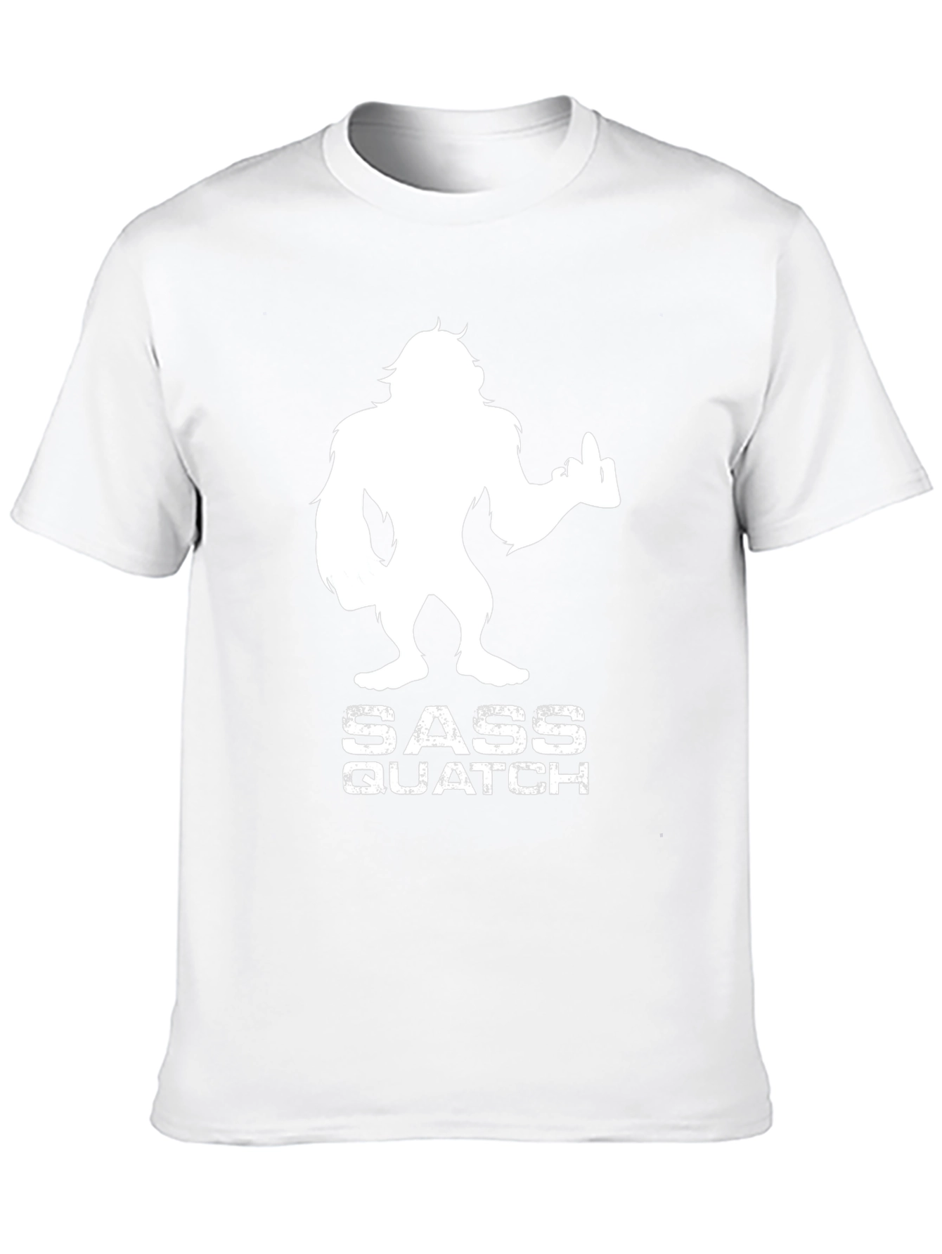 Black Sassquatch Funny Graphic T-Shirt view 10