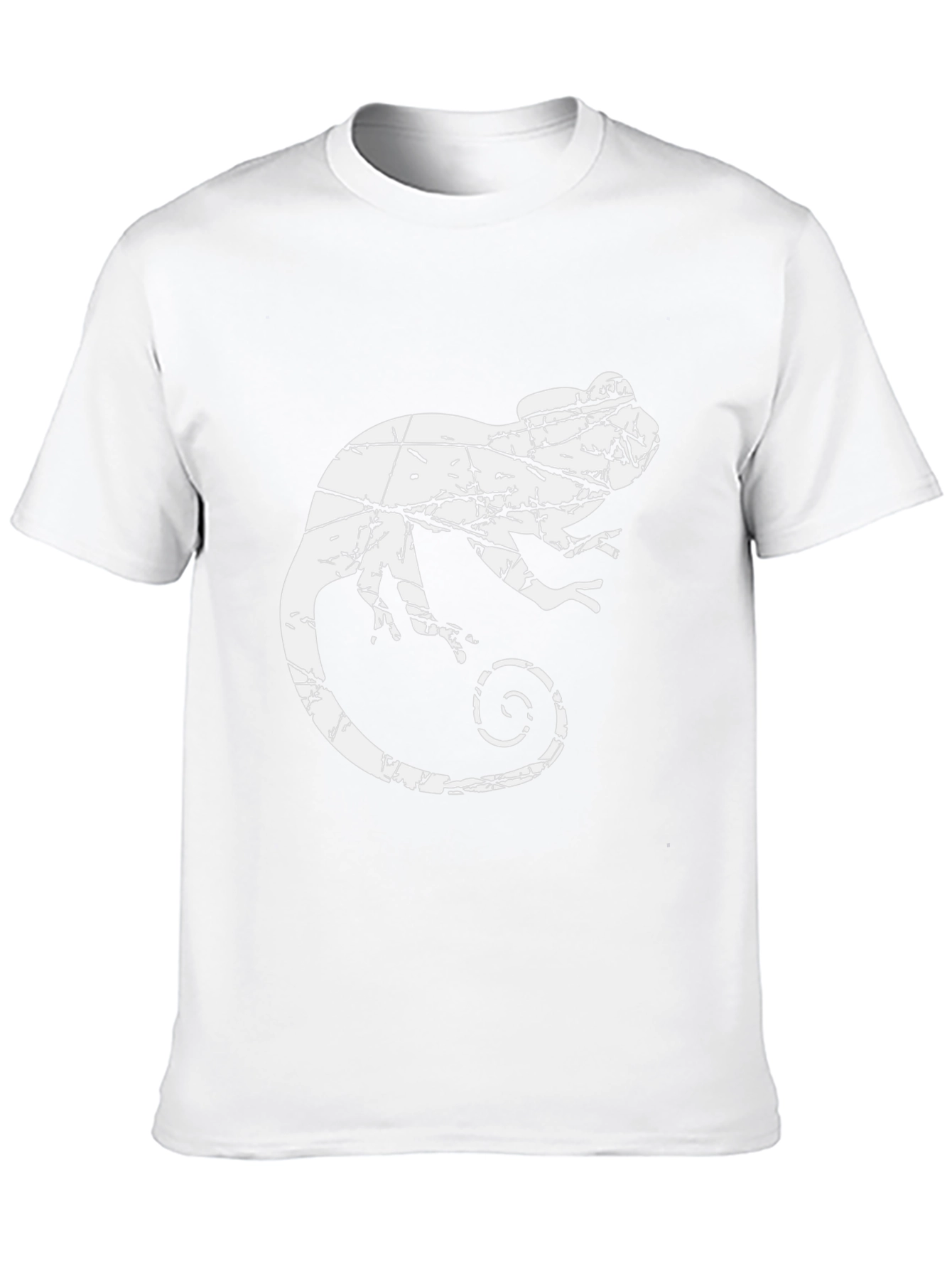 Black Distressed Chameleon Graphic Tee view 10