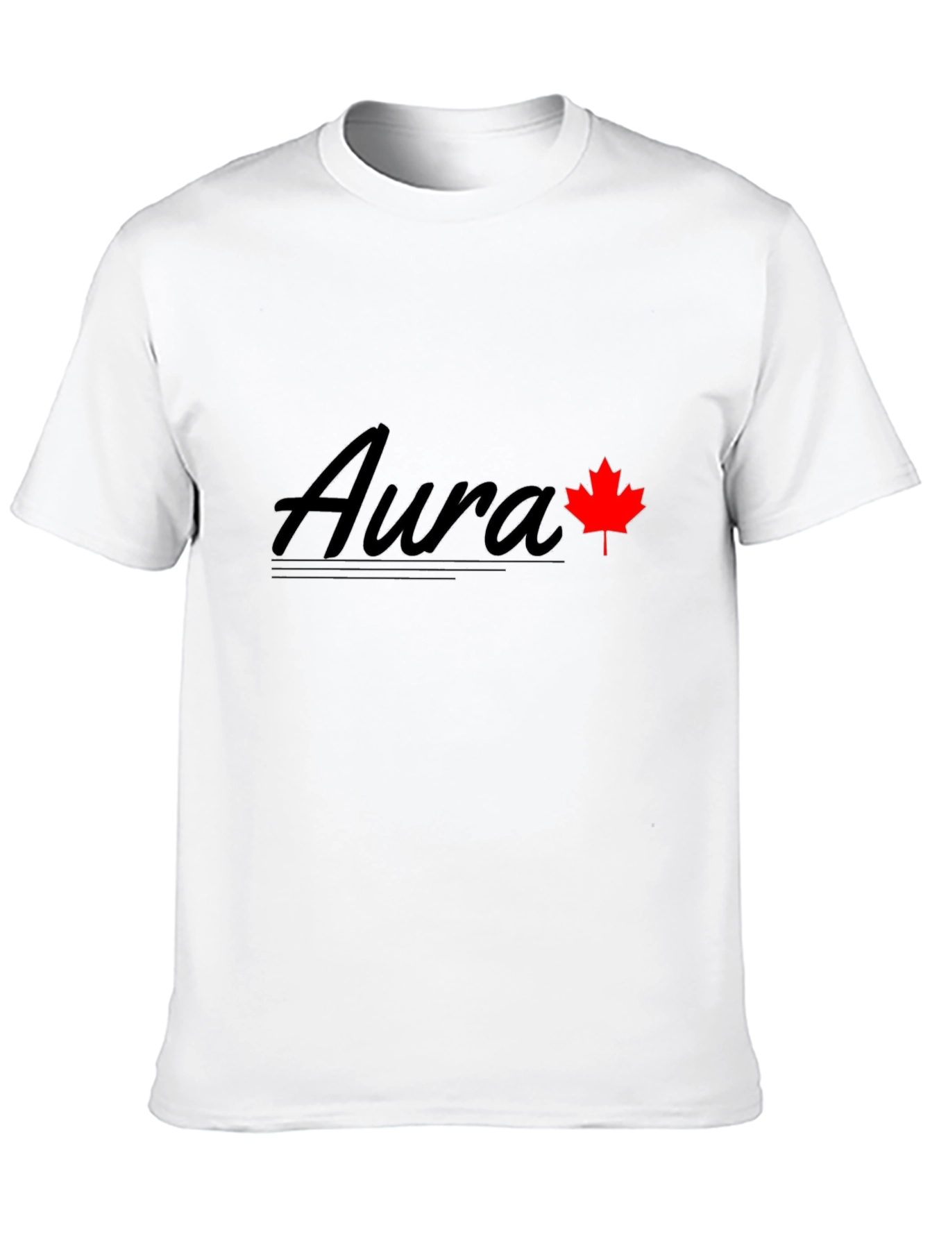 Black Aura Maple Leaf Graphic Tee - Black view 10