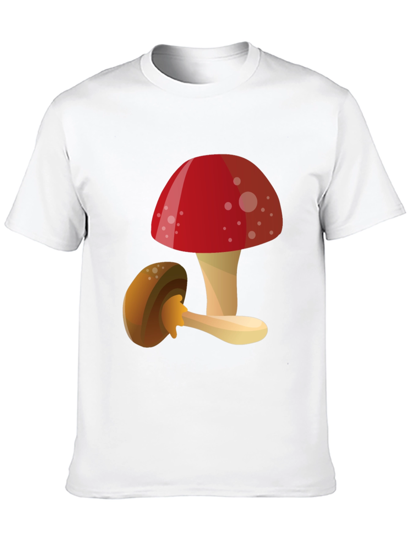 Black Mushroom Graphic T-Shirt - Funky Casual Tee view 10