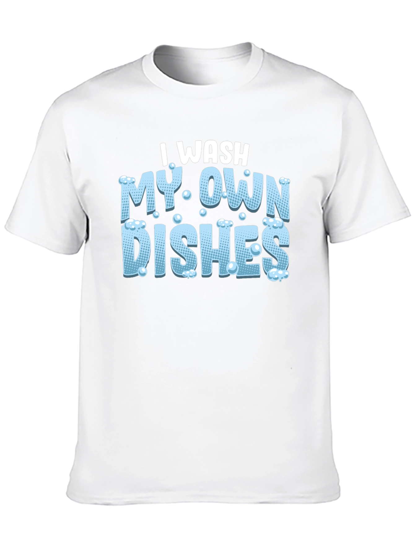 Black I Wash My Own Dishes Black T-Shirt view 10
