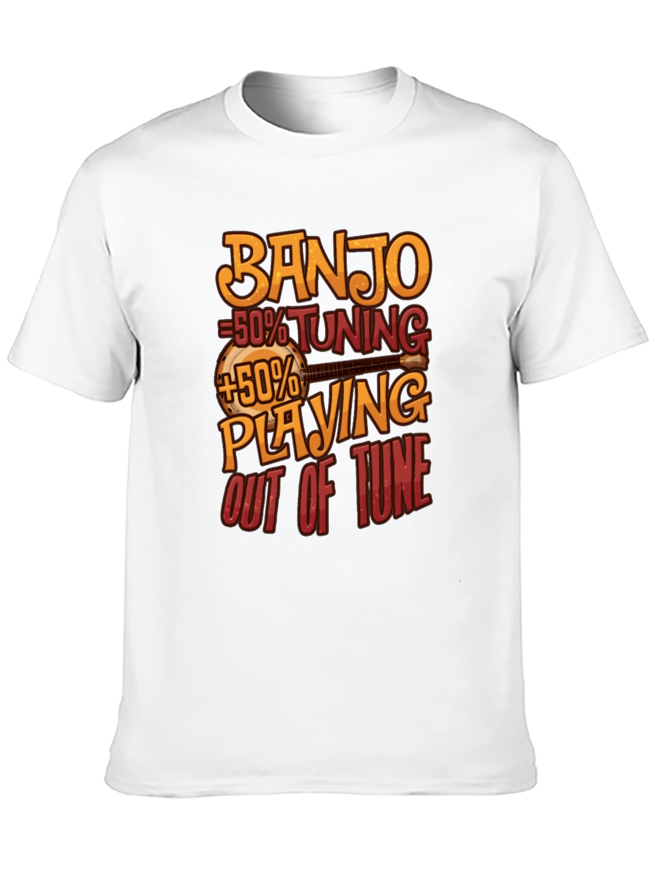 Black Banjo Tuning Playing Funny Musician T-Shirt view 10