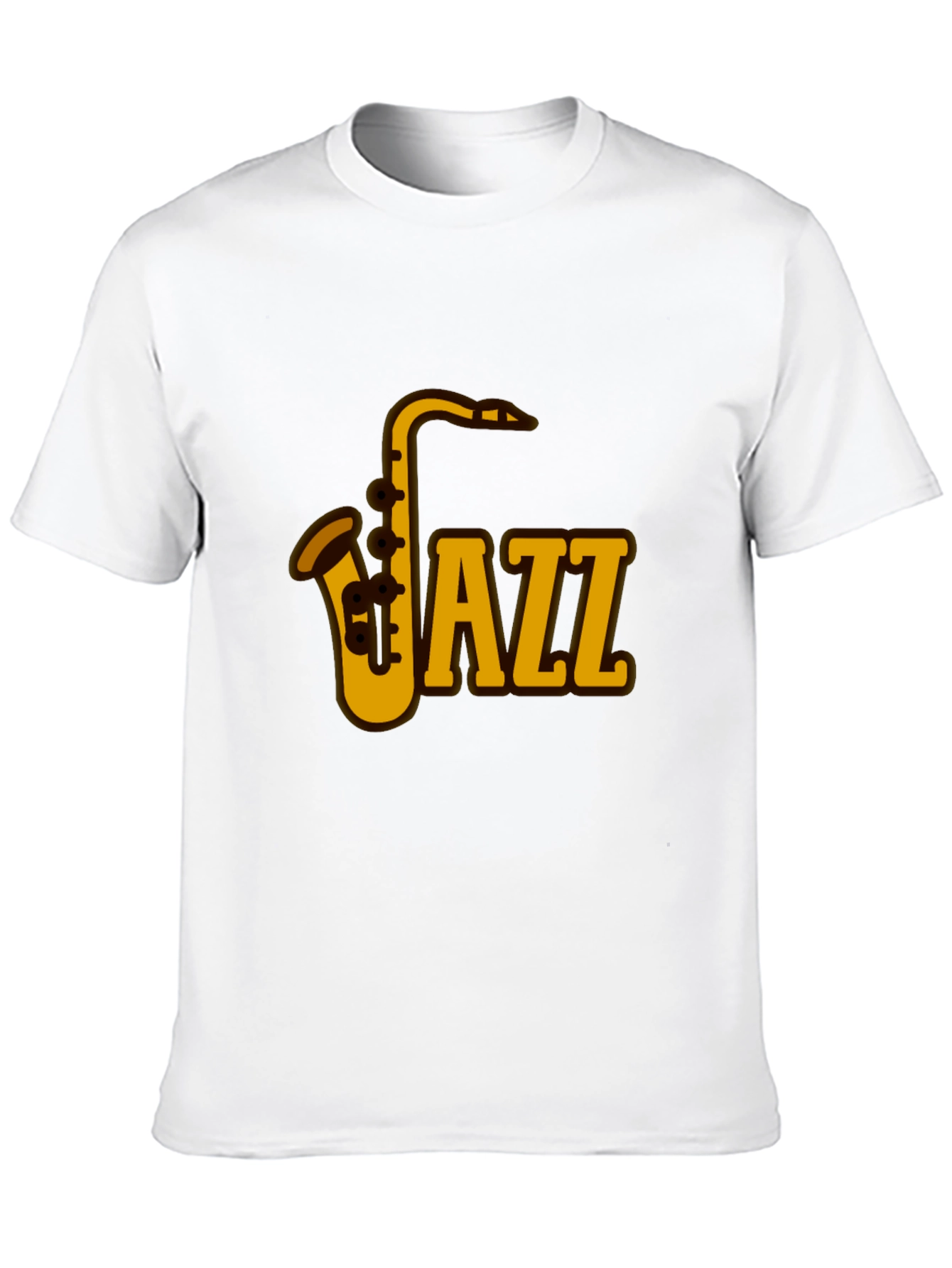 Black Jazz Saxophone Graphic Tee - Music Lover's T-Shirt view 10