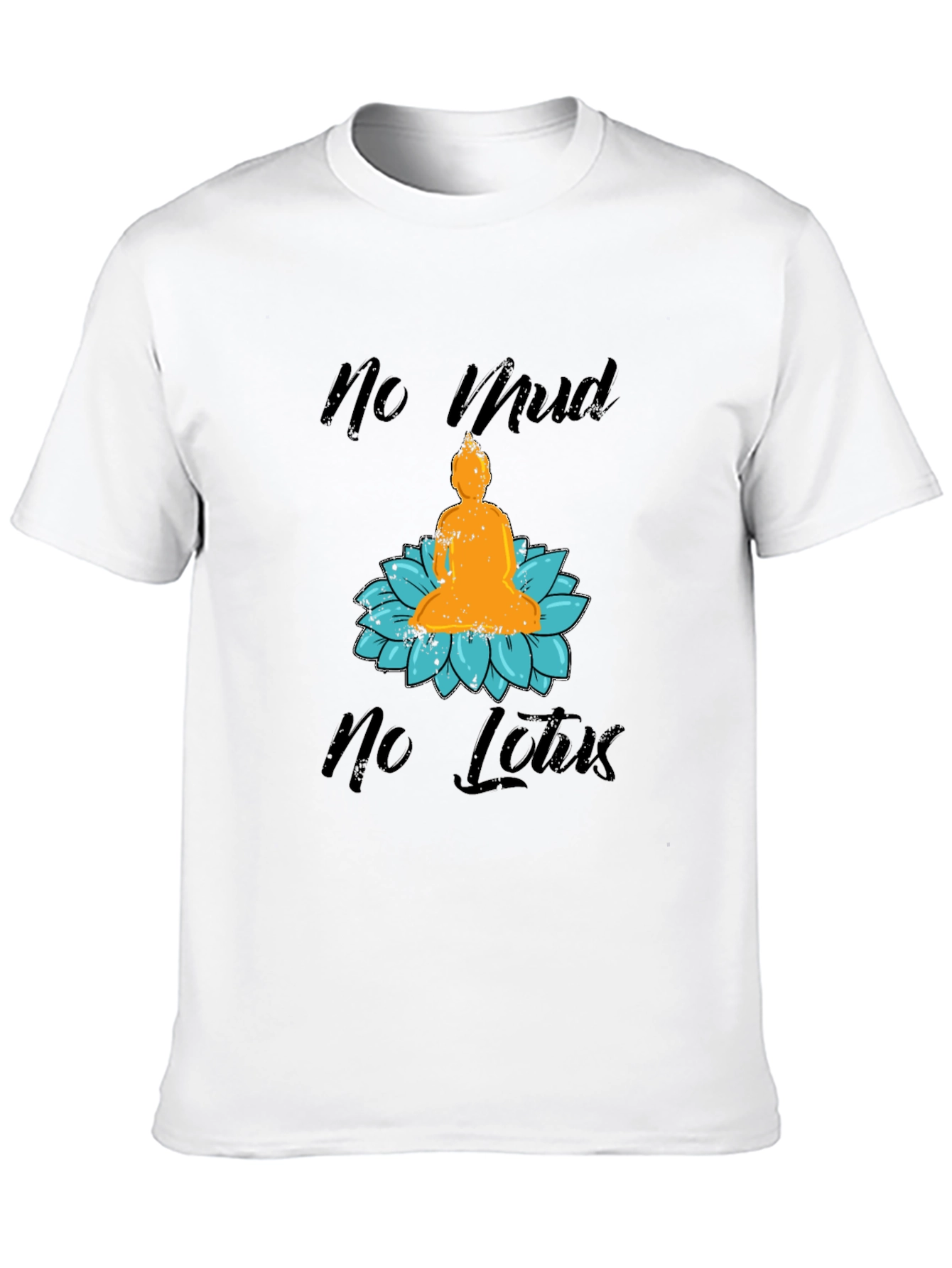 Black No Mud No Lotus Graphic Tee view 10