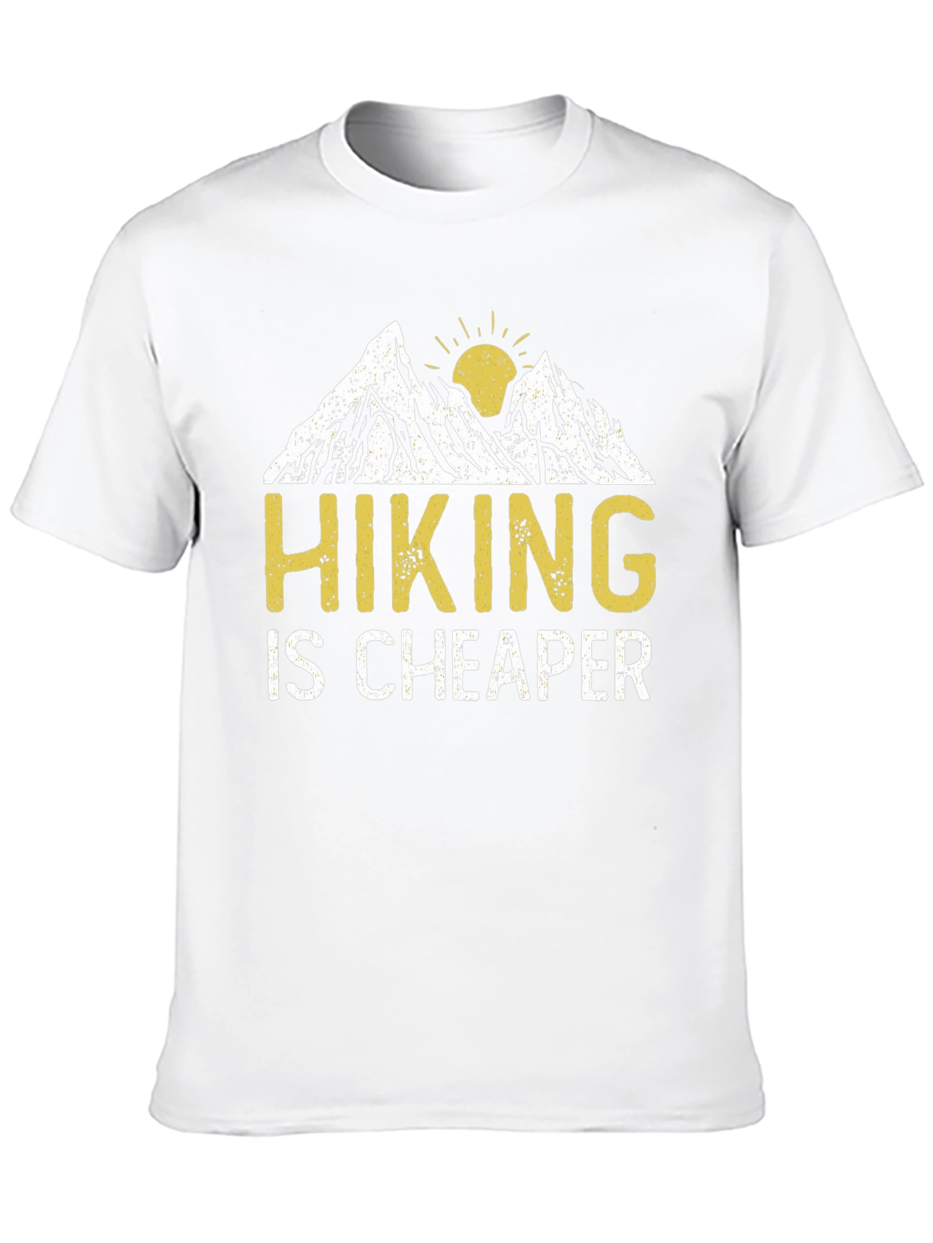 Black Hiking is Cheaper Graphic T-Shirt view 10