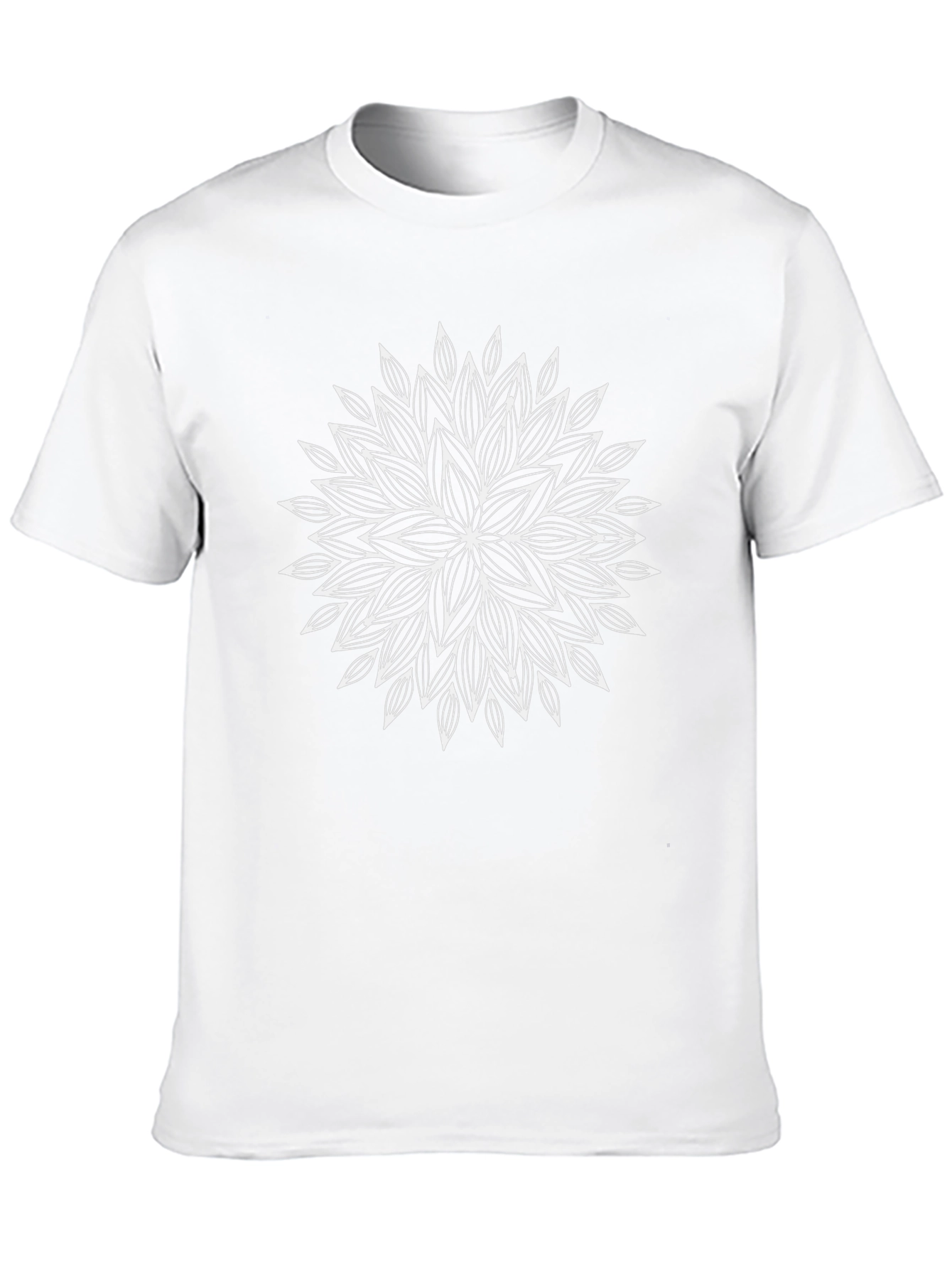 Black Mandala Graphic Tee - Stylish Black Cotton T-Shirt view 10