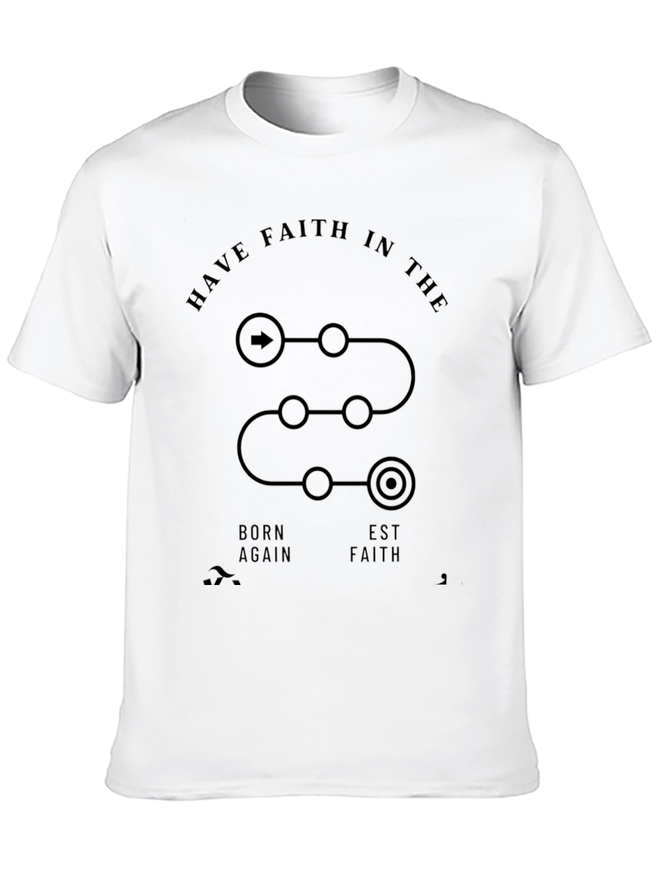 Black Faith Journey Black T-Shirt view 10
