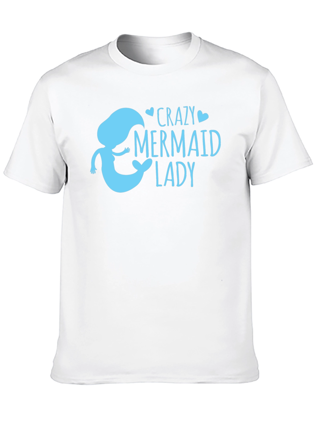 Black Crazy Mermaid Lady T-Shirt view 10