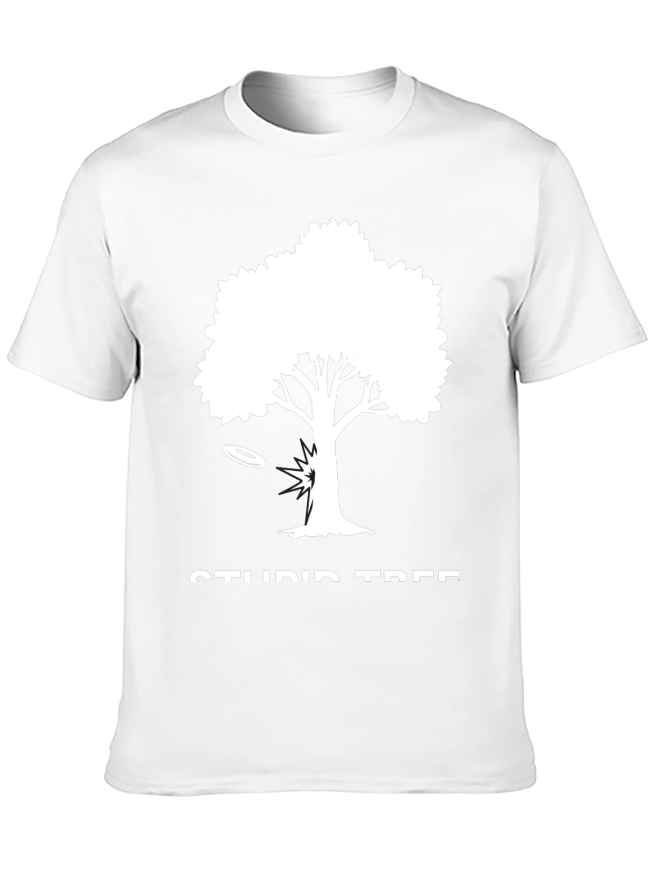 Black Stupid Tree Disc Golf T-Shirt - Funny Gift view 10