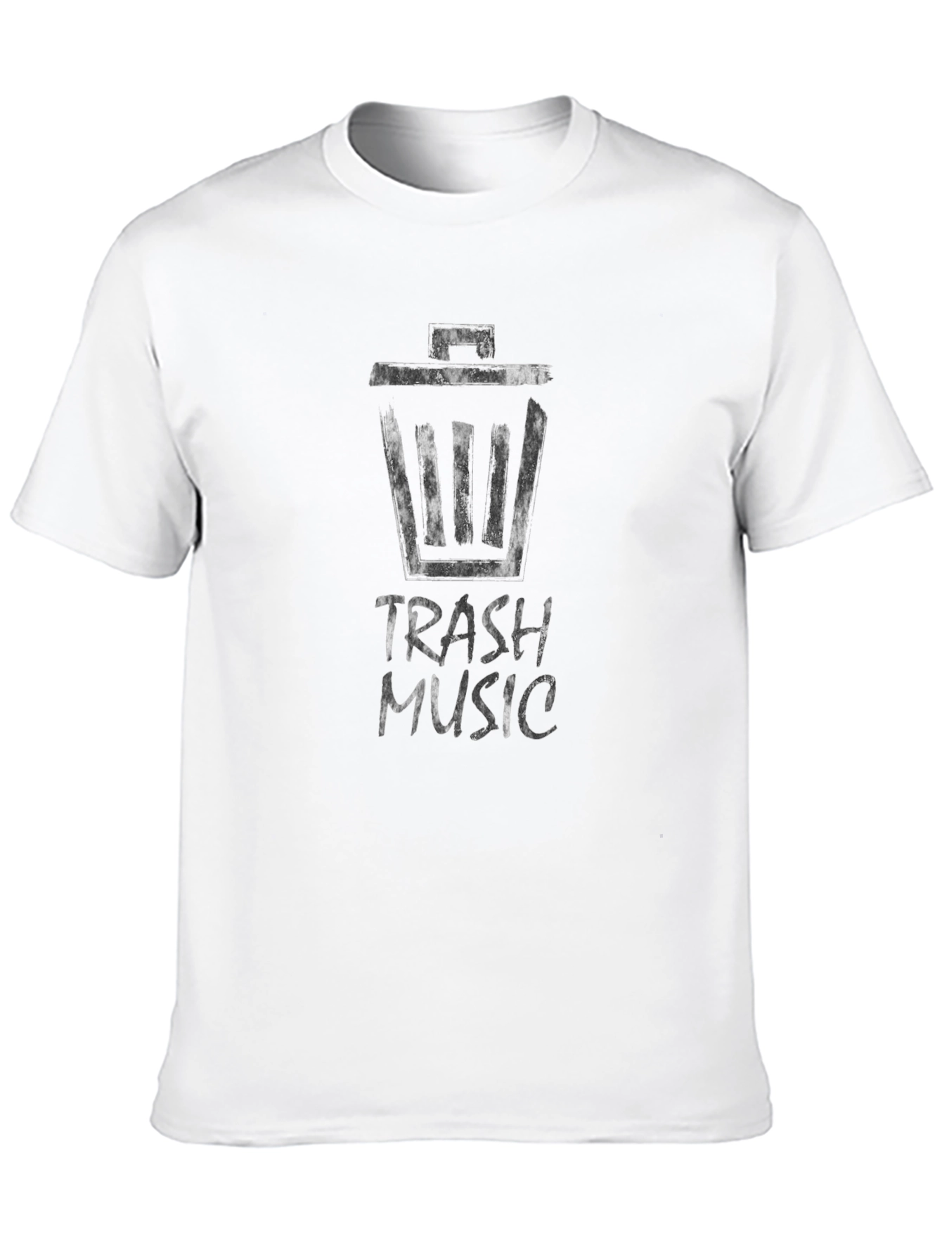Black Trash Music Graphic Tee - Black Unisex T-Shirt view 10