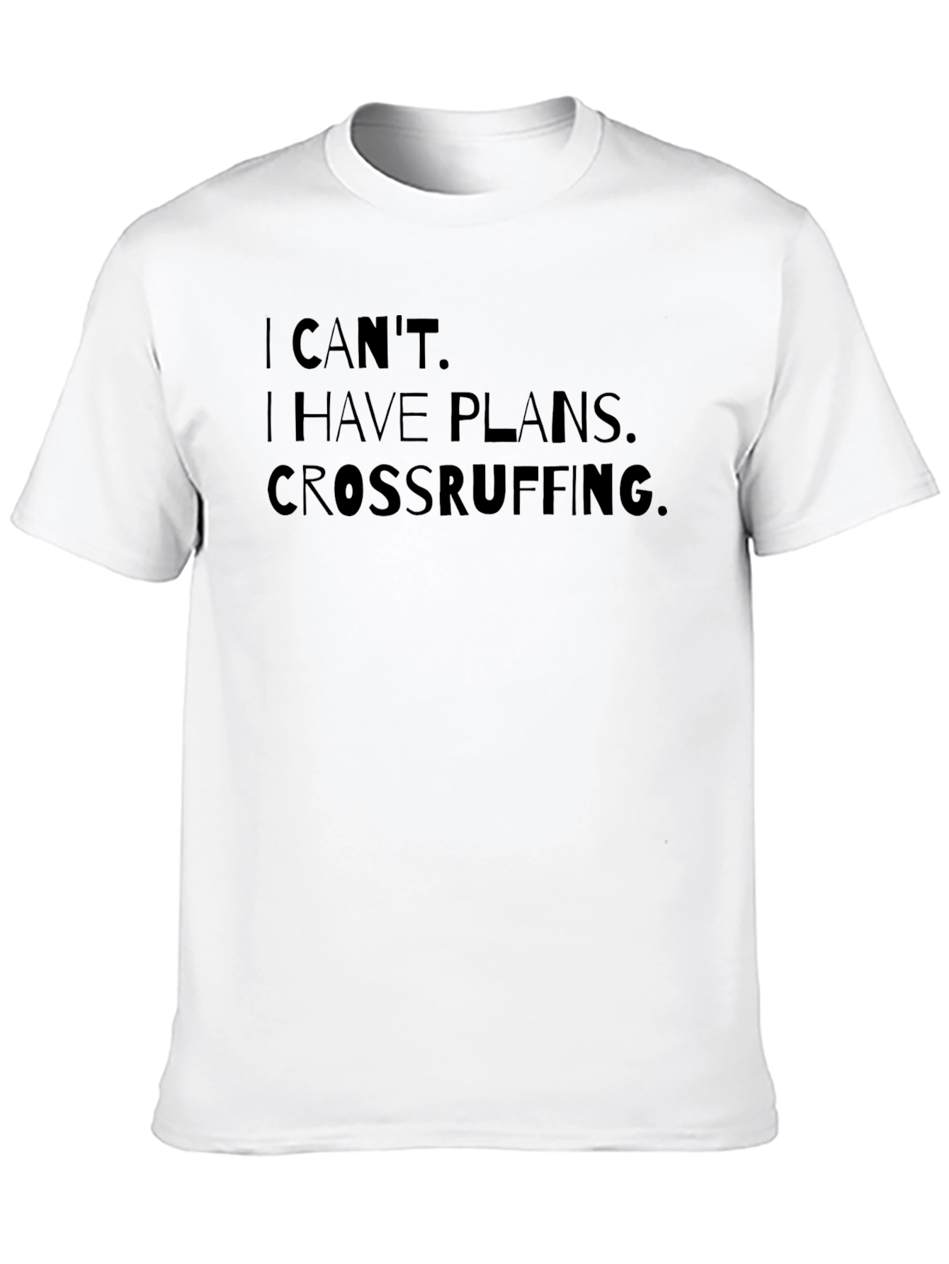 Black Crossruffing Plans Graphic T-Shirt view 10