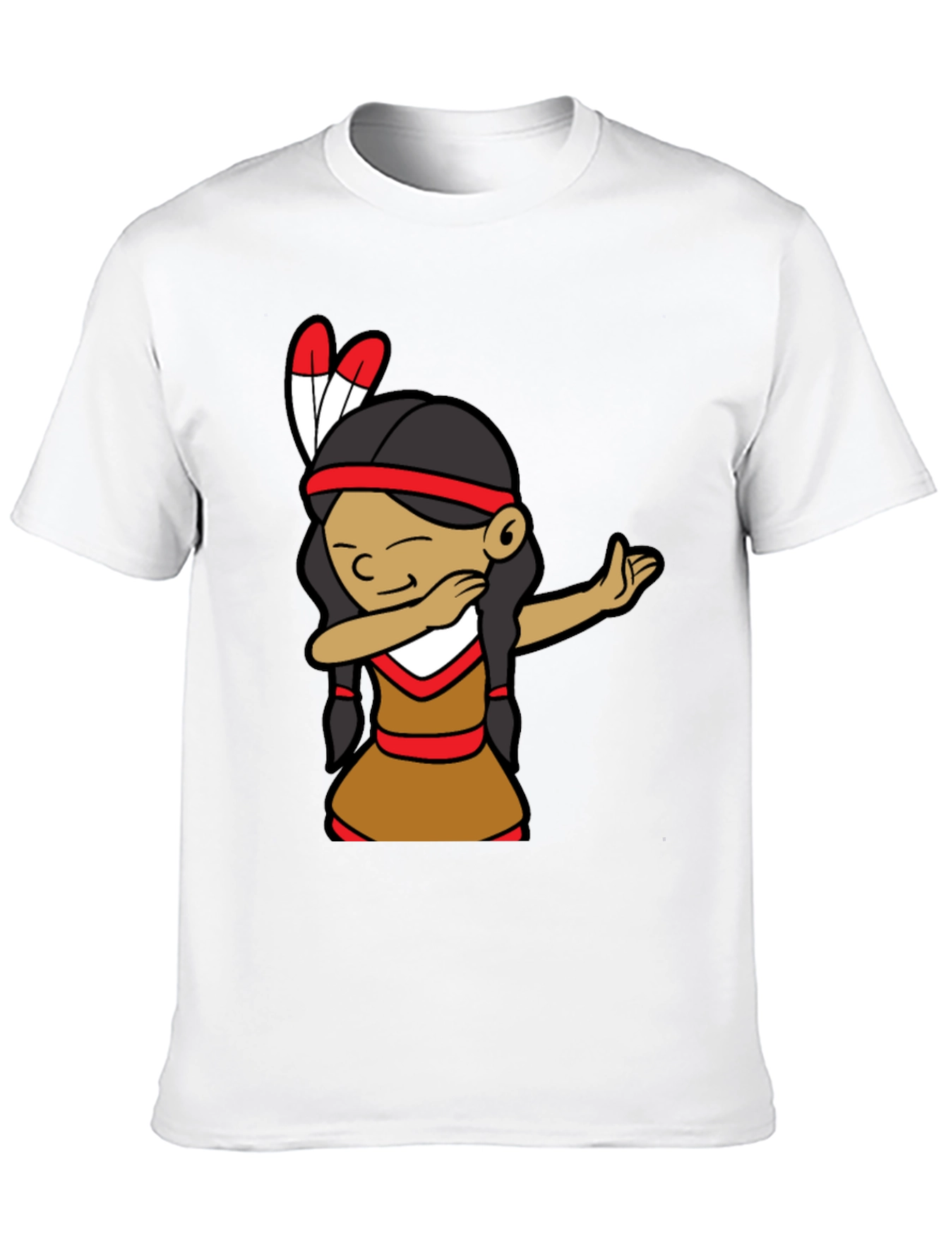 Black Native American Dab Dance Graphic Tee view 10