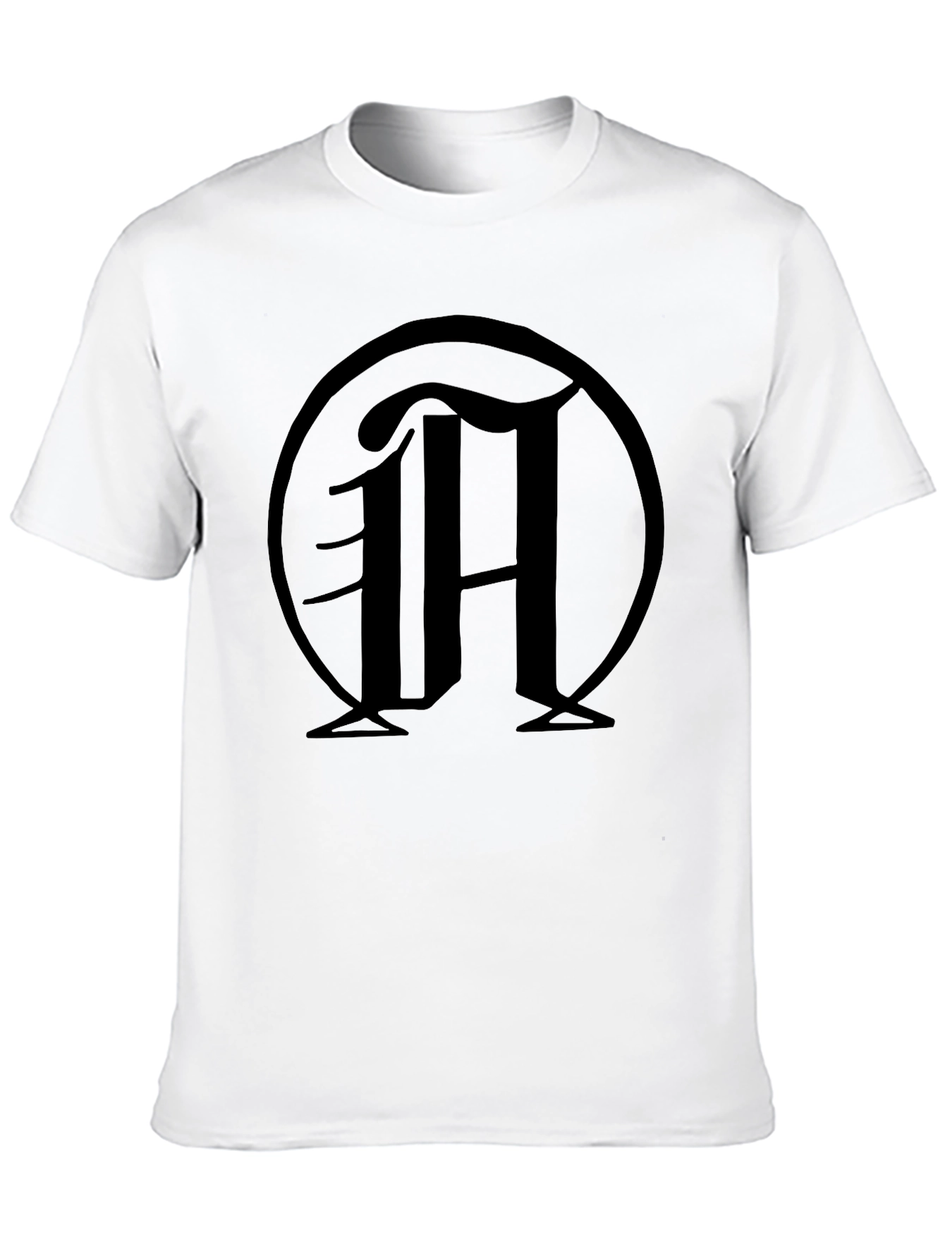 Black Black T-Shirt with "M" Logo view 10