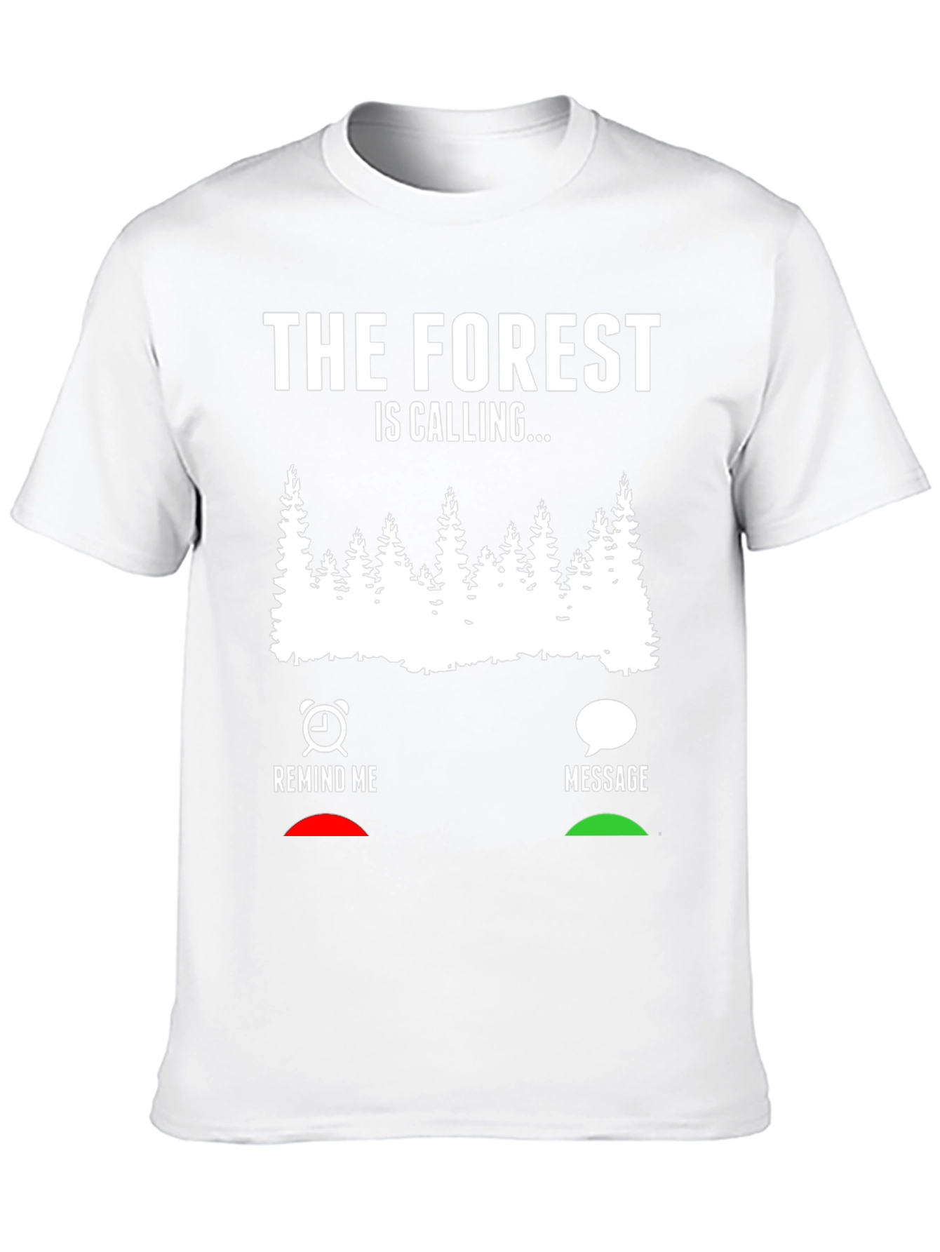 Black The Forest Is Calling Men's Black Graphic Tee view 10