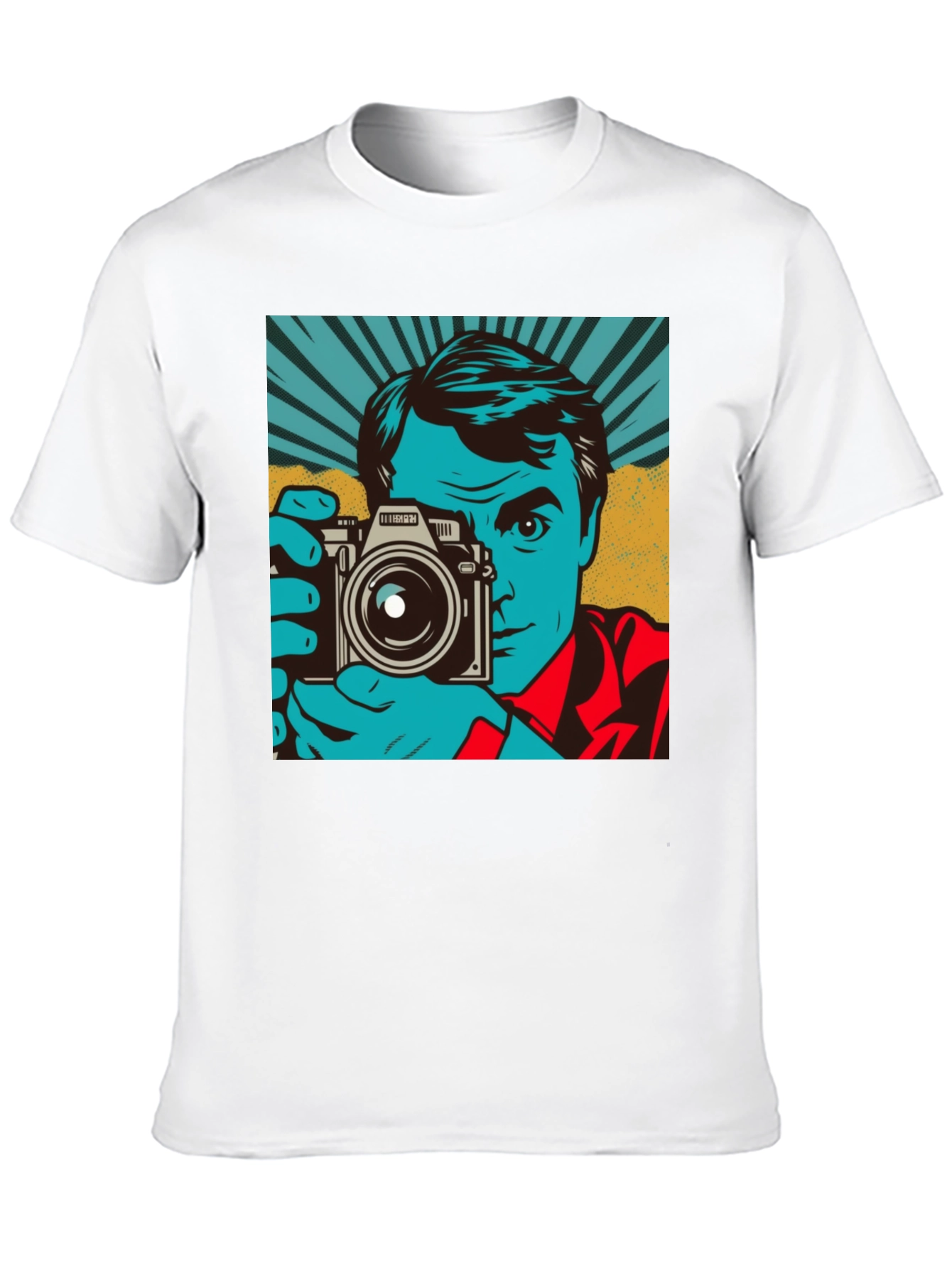 Black Retro Photographer Graphic Tee - Classic Cool Shirt view 10