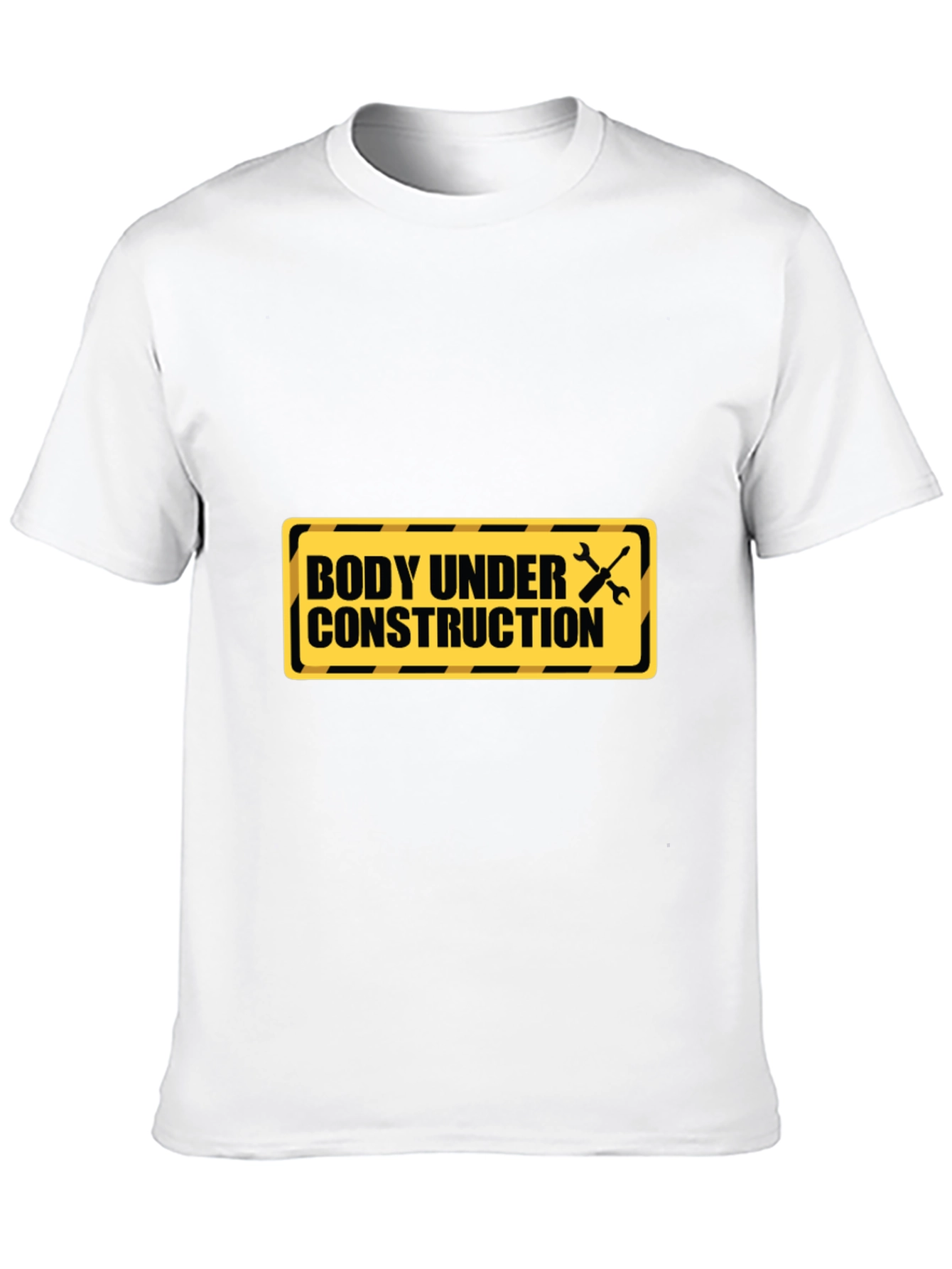 Black Body Under Construction T-Shirt - Gym & Fitness Apparel view 10