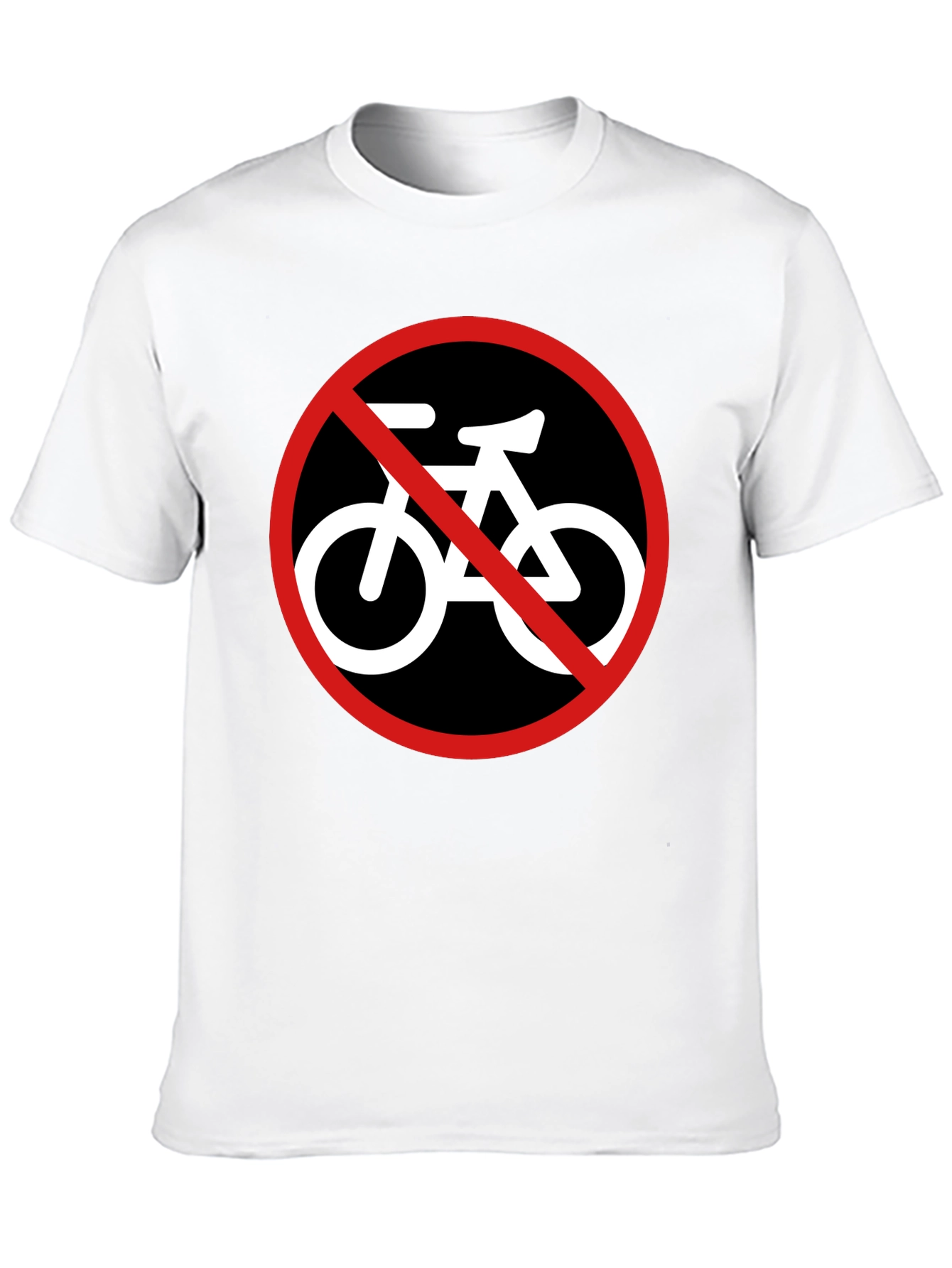 Black No Bikes Allowed Graphic Tee - Mens Black T-Shirt view 10