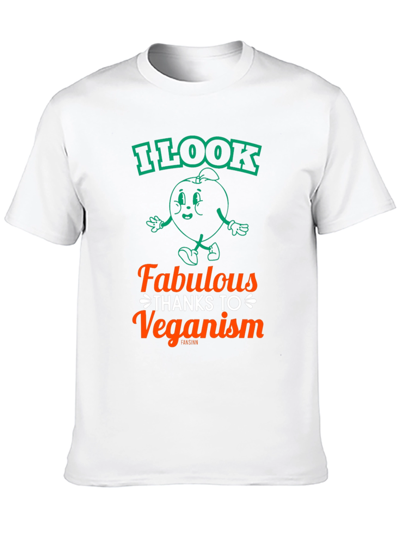 Black Veganism T-Shirt - I Look Fabulous view 10