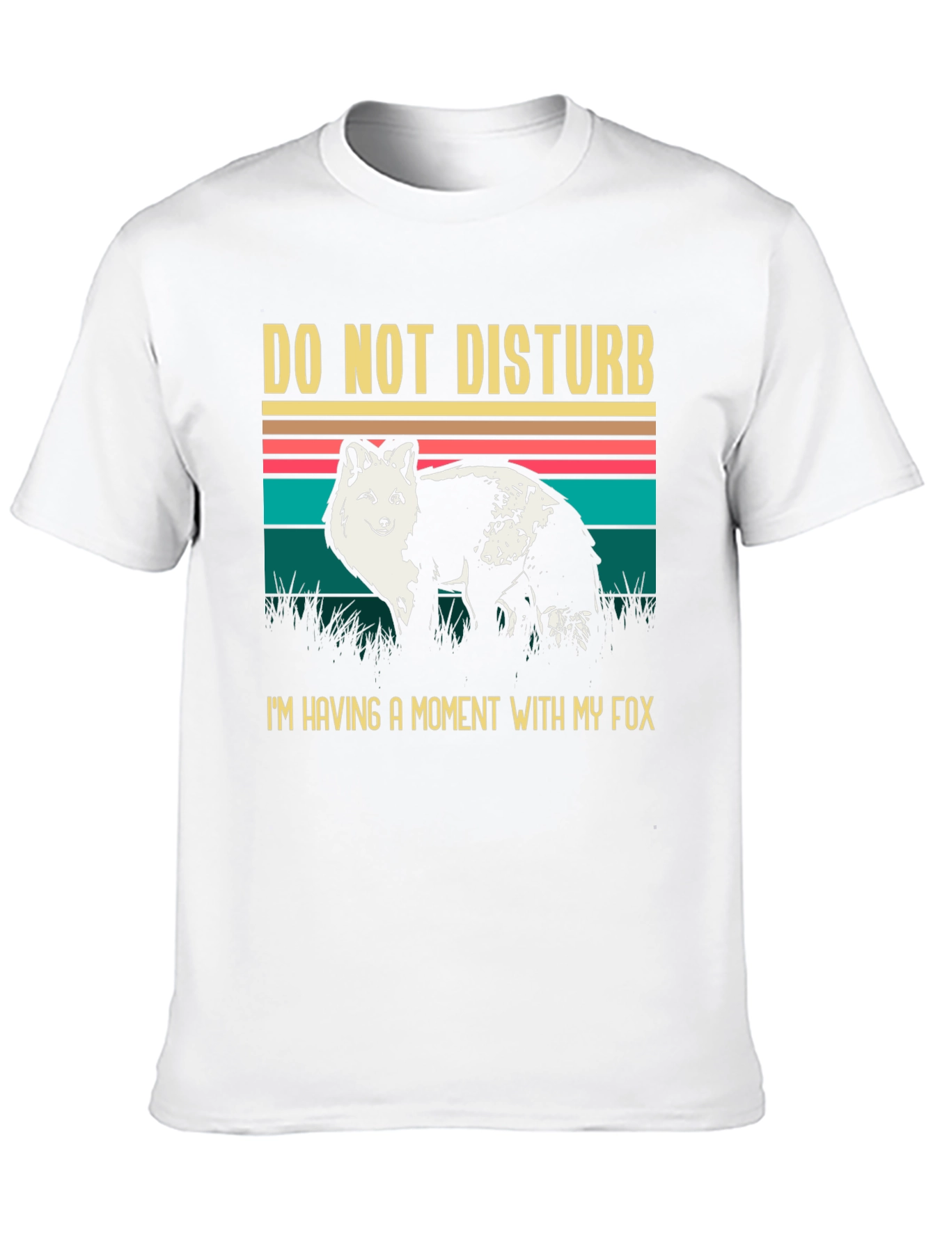Black Do Not Disturb Fox Graphic Tee view 10