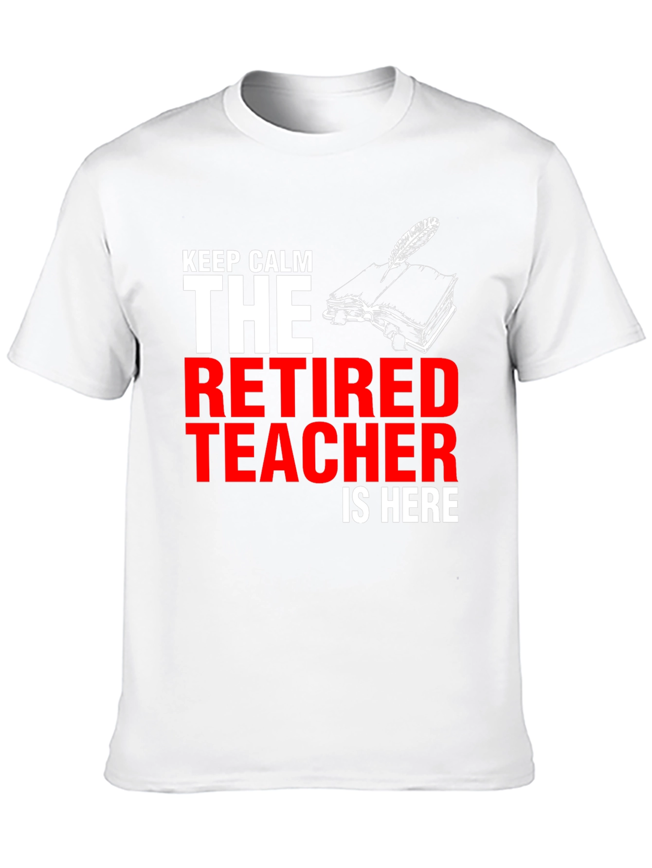 Black Retired Teacher T-Shirt - Keep Calm view 10