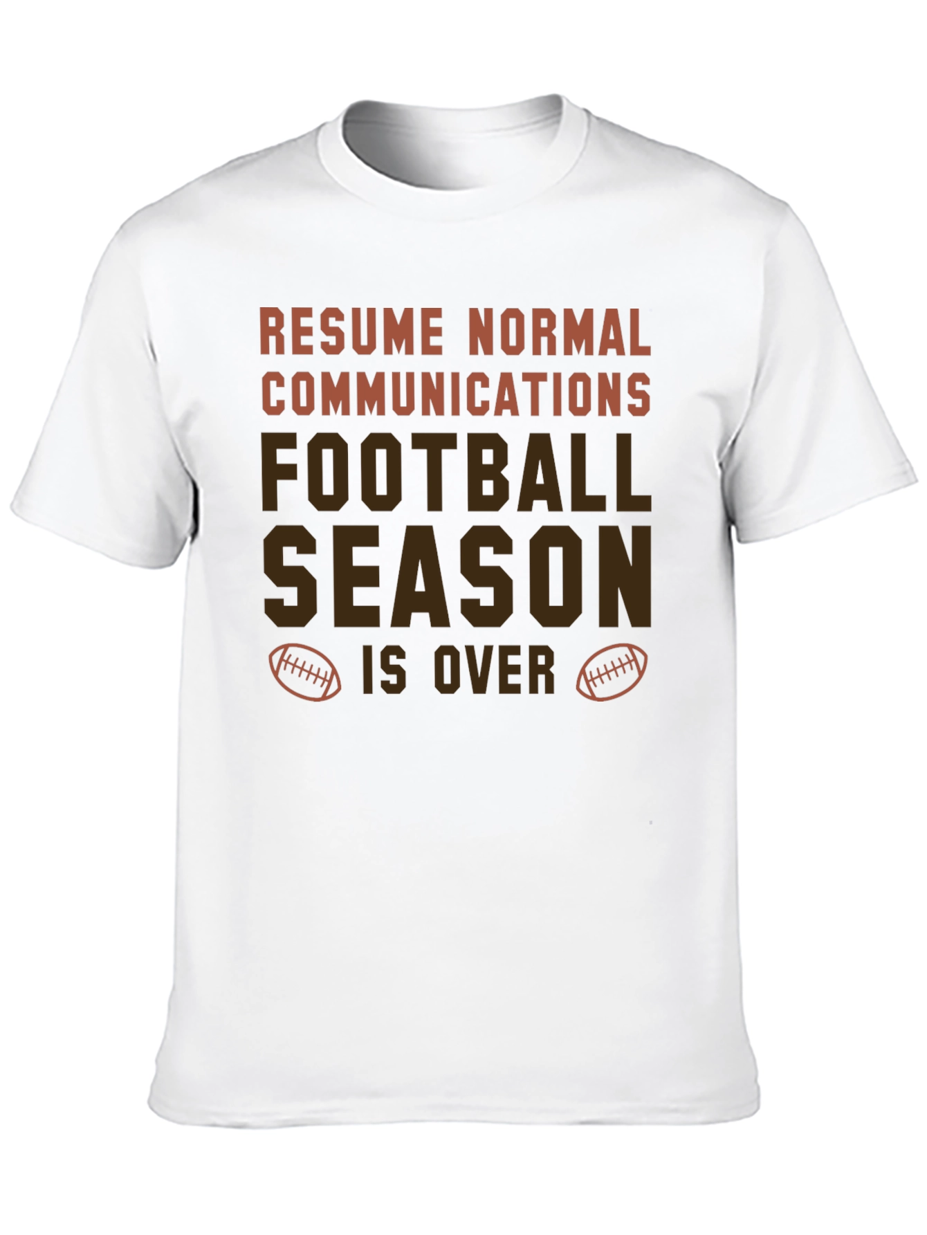 Black Resume Normal Communications Football Season T-Shirt view 10