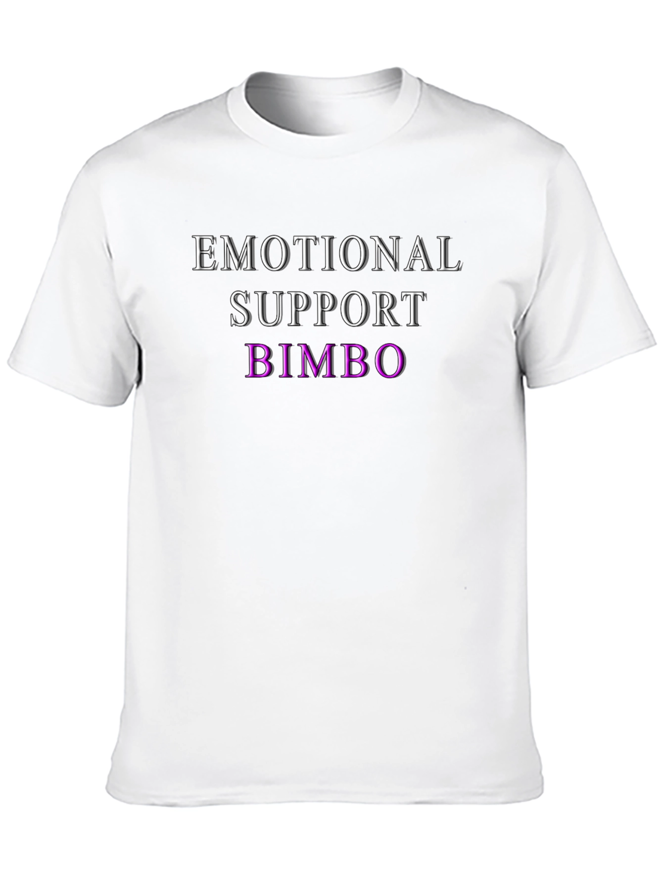 Black Emotional Support Bimbo Graphic T-Shirt view 10