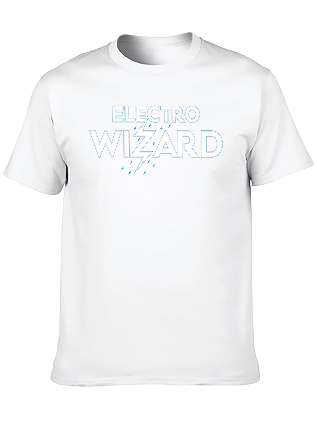 Black Electro Wizard Graphic Tee - Black Cotton T-Shirt view 10