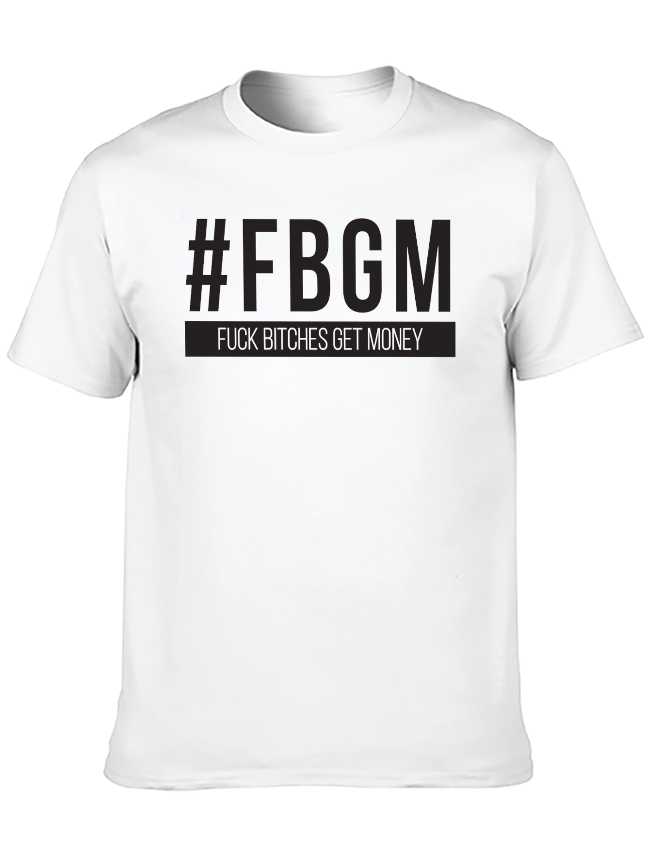 Black #FBGM Black Graphic T-Shirt - Bold Streetwear view 10