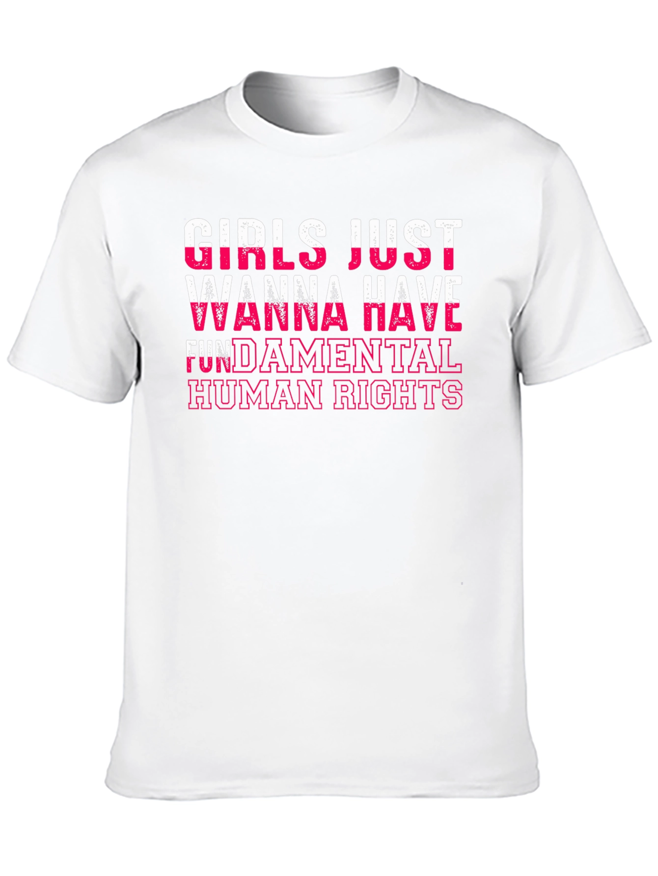 Black Girls Just Wanna Have Fundamental Human Rights T-Shirt view 10