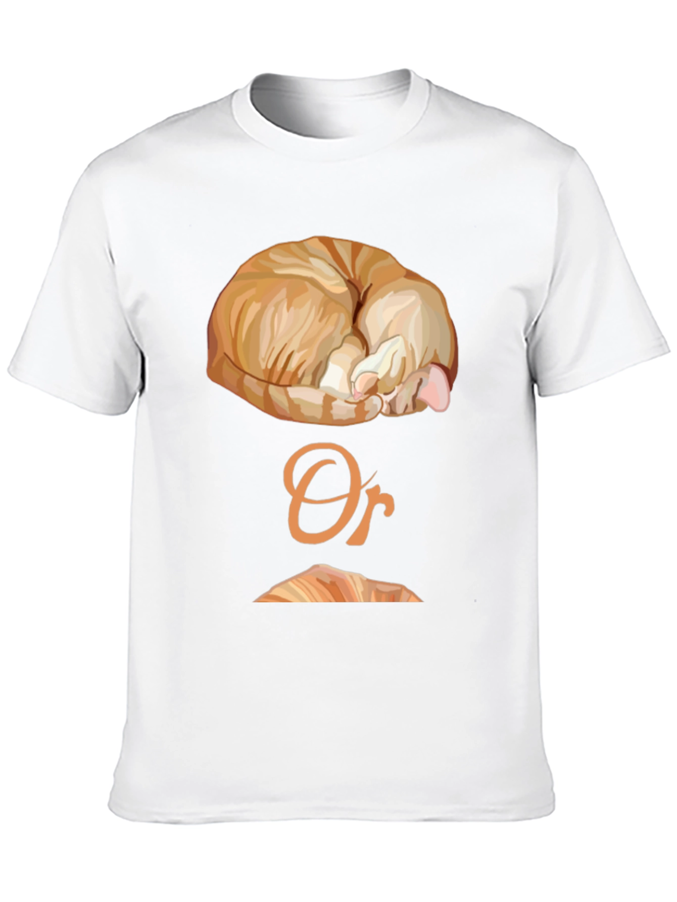 Black Cat Nap or Croissant Graphic T-Shirt view 10