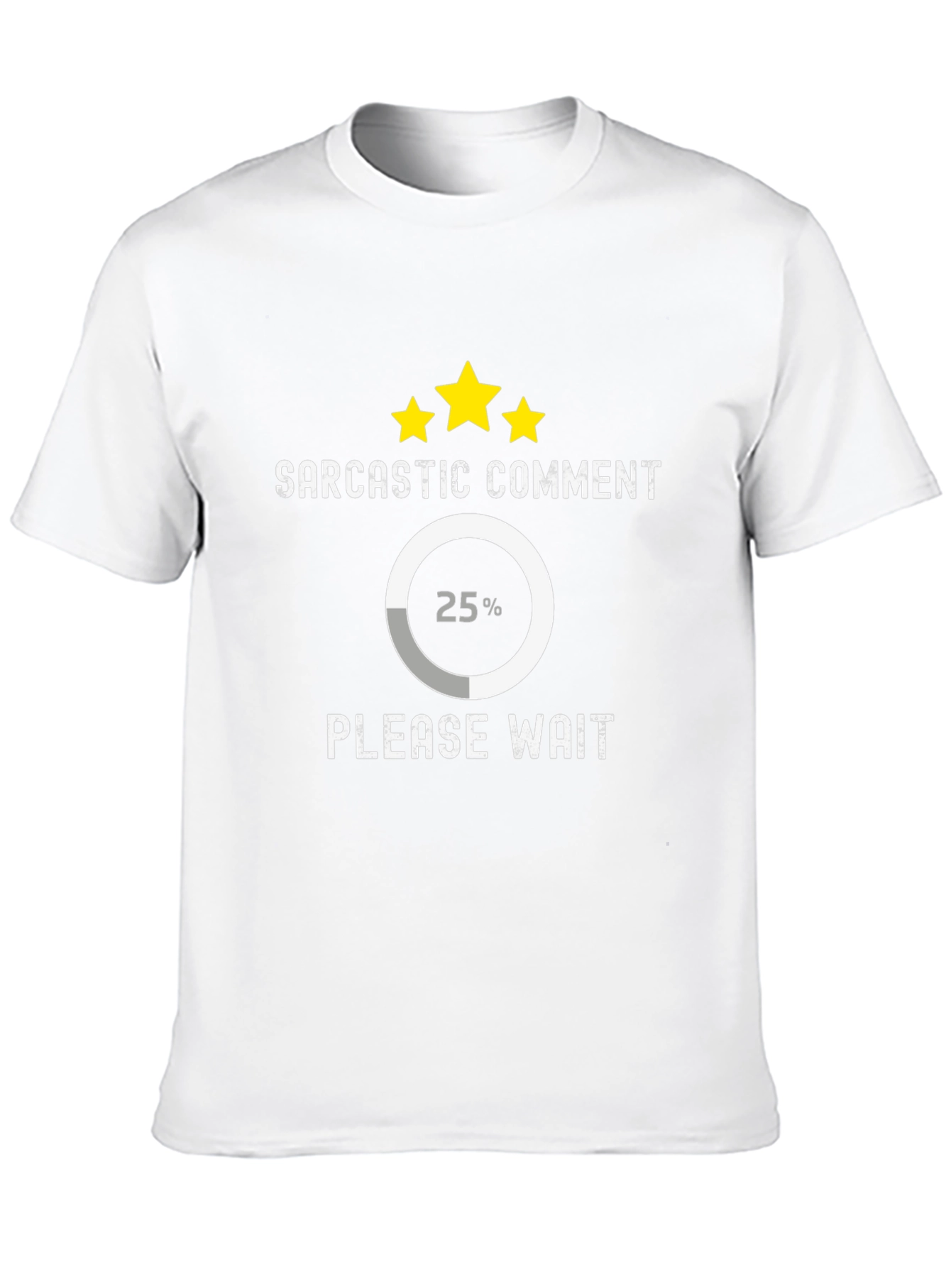 Black Sarcastic Comment Loading T-Shirt view 10