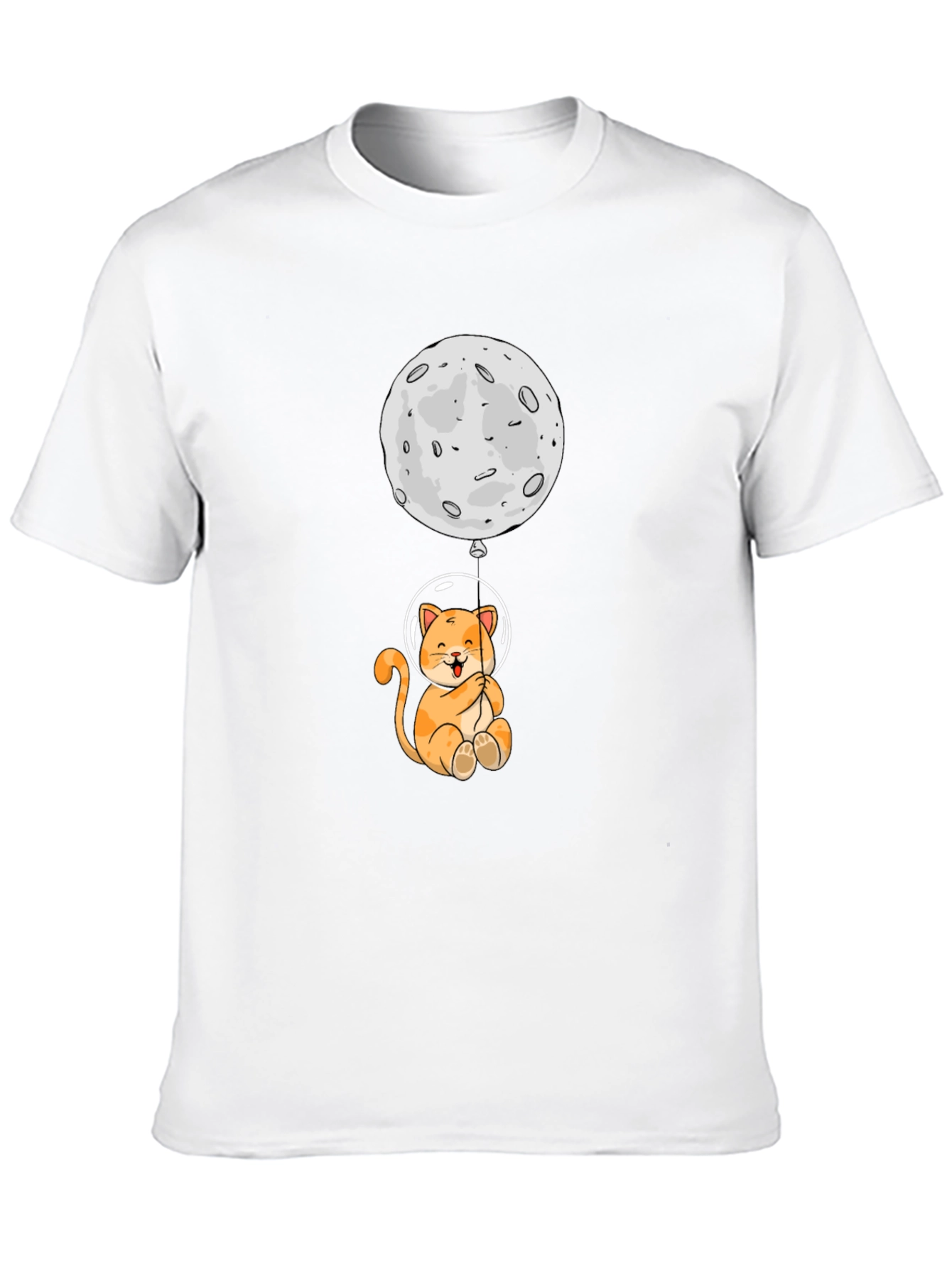 Black Astronaut Cat & Moon Graphic Tee view 10
