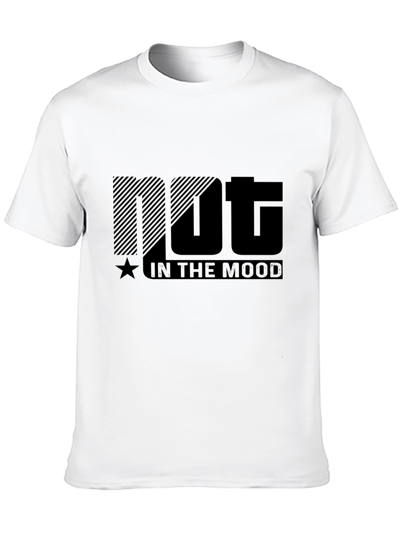 Black Not In The Mood Black Graphic Tee view 10