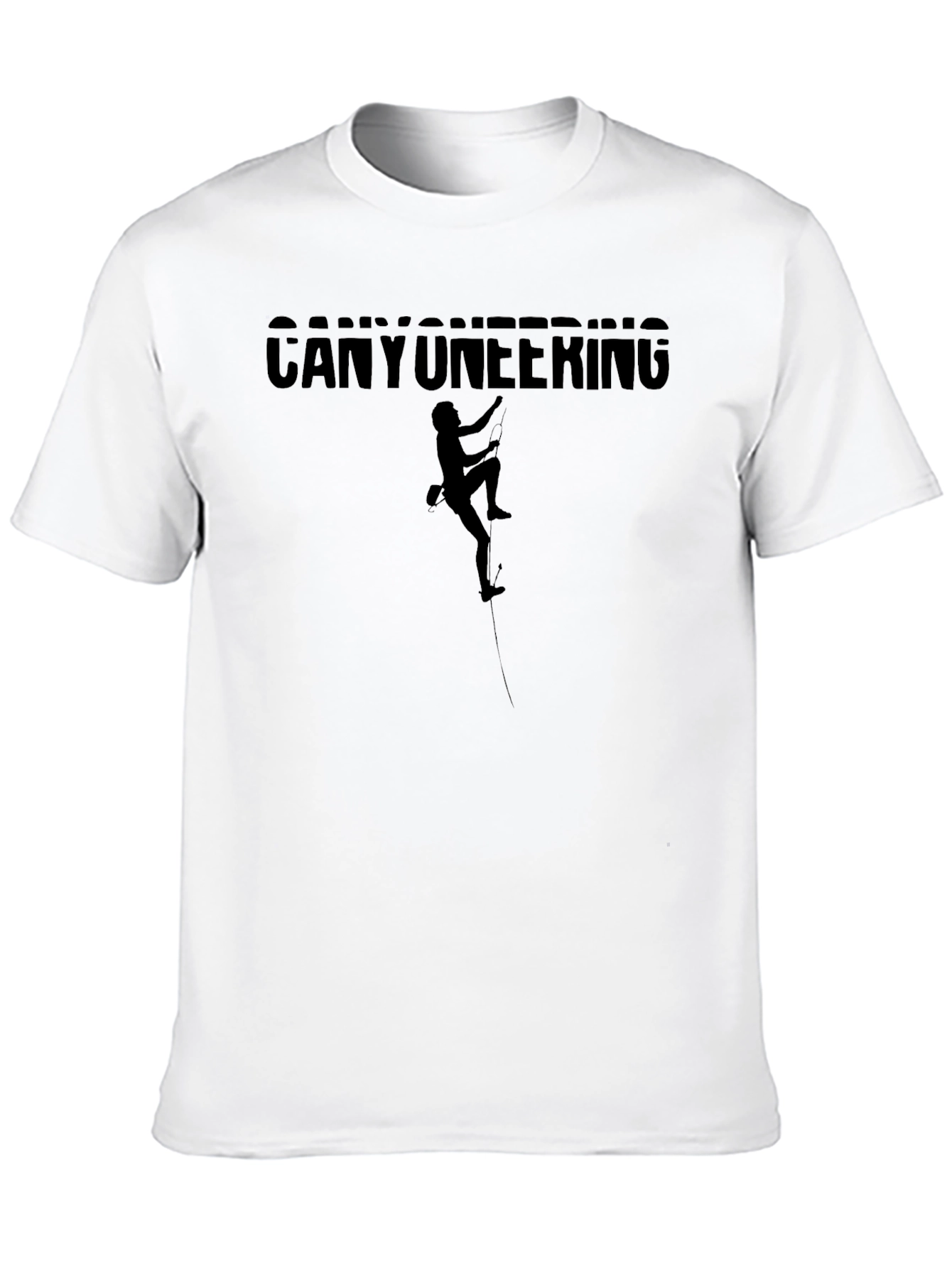 Black Canyoneering Black T-Shirt - Adventure Climbing view 10