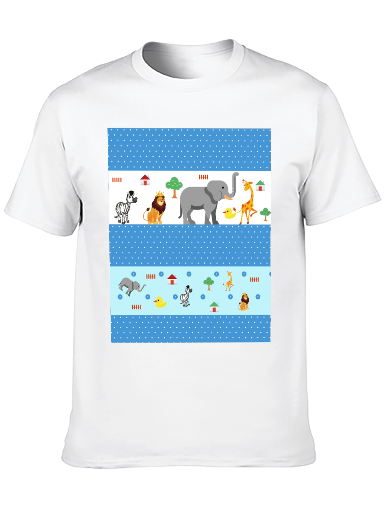 Black Fun Animal Print Tee - Black Casual Shirt view 10