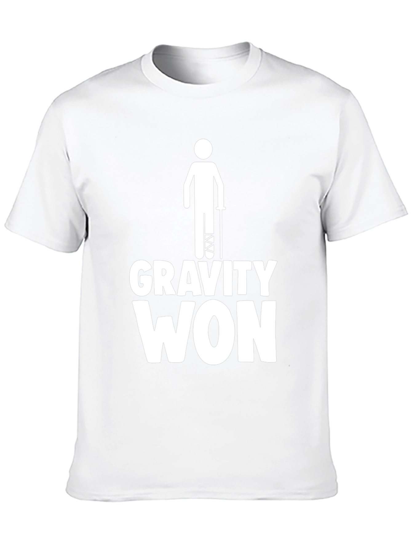 Black Gravity Won Funny Injury T-Shirt view 10