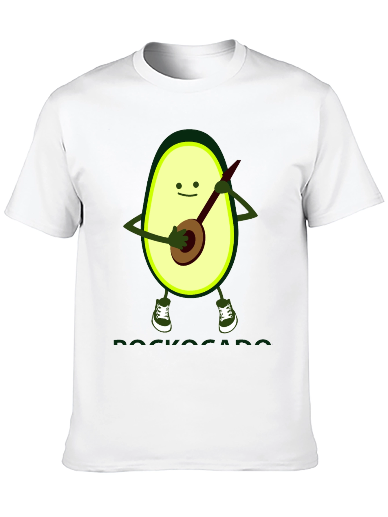 Black Avocado Banjo Player Graphic T-Shirt view 10