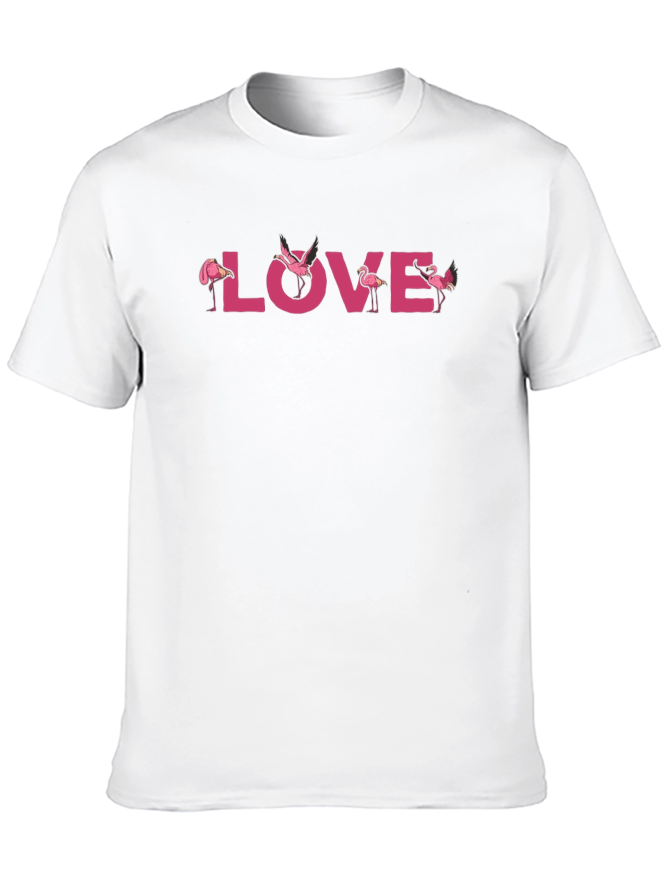 Flamingo Love Graphic Tee - Black - 10