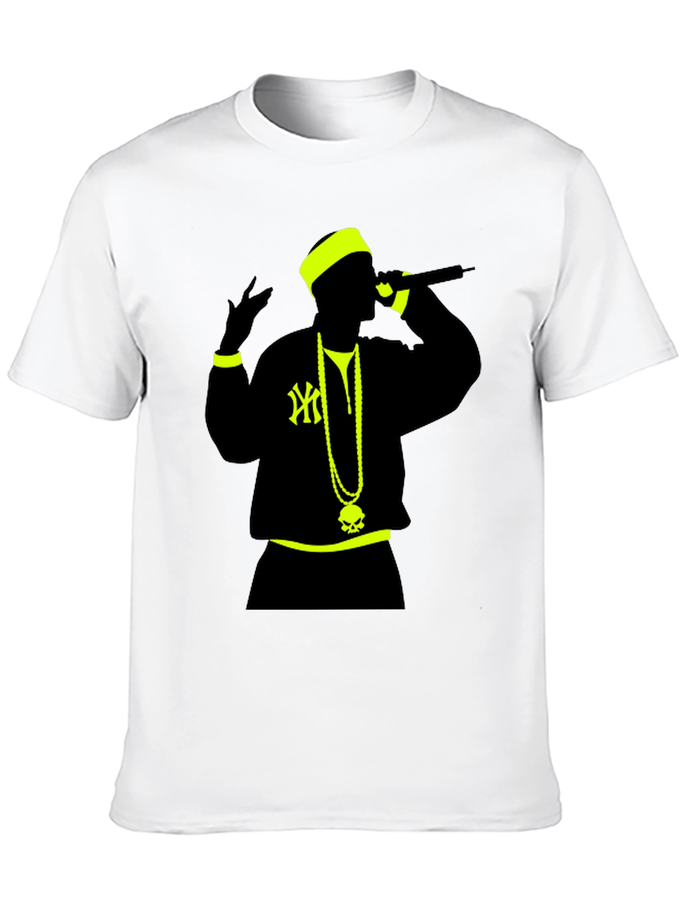 Black Hip Hop Icon Graphic Tee - Black view 10