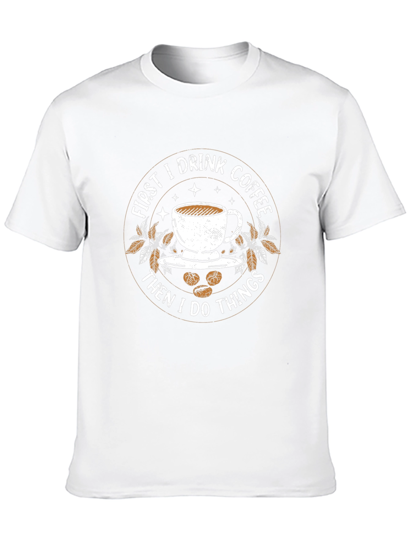Black Coffee First T-Shirt - Funny Caffeine Lover Tee view 10
