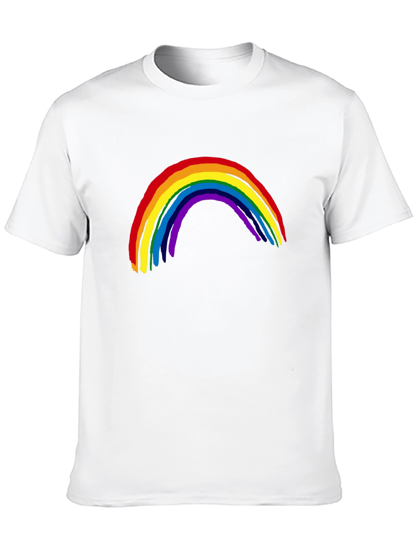 Black Rainbow Graphic Tee - Black Casual Shirt view 10