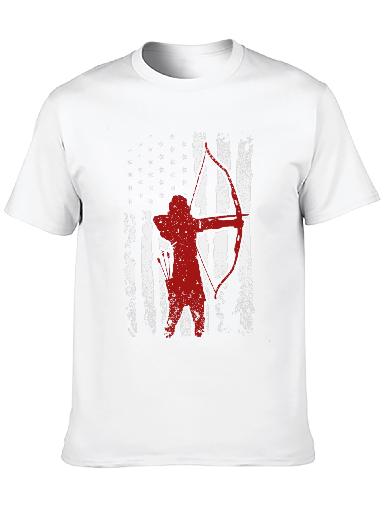 Black American Flag Archer Graphic Tee view 10