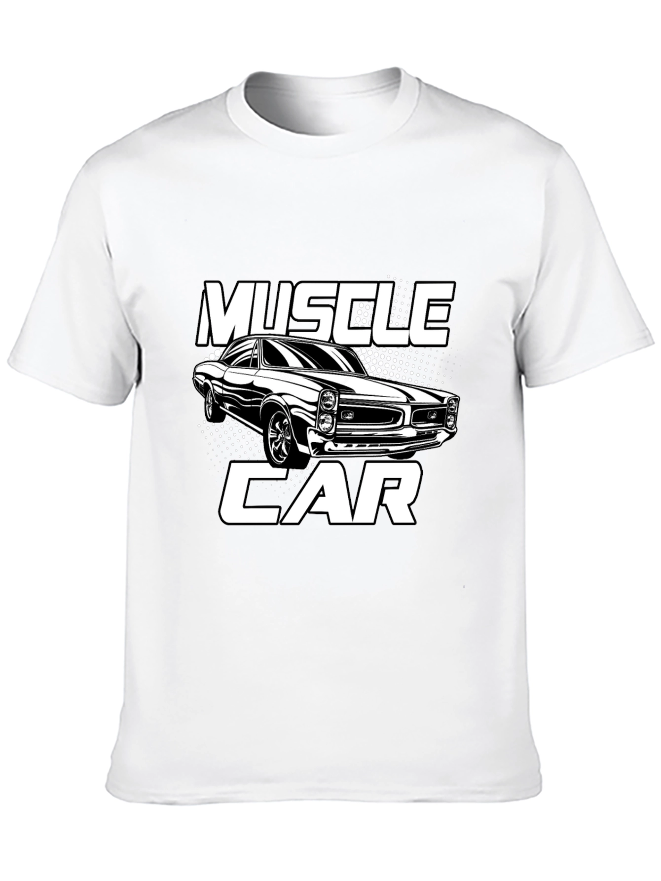 Black Muscle Car Graphic T-Shirt - Black view 10