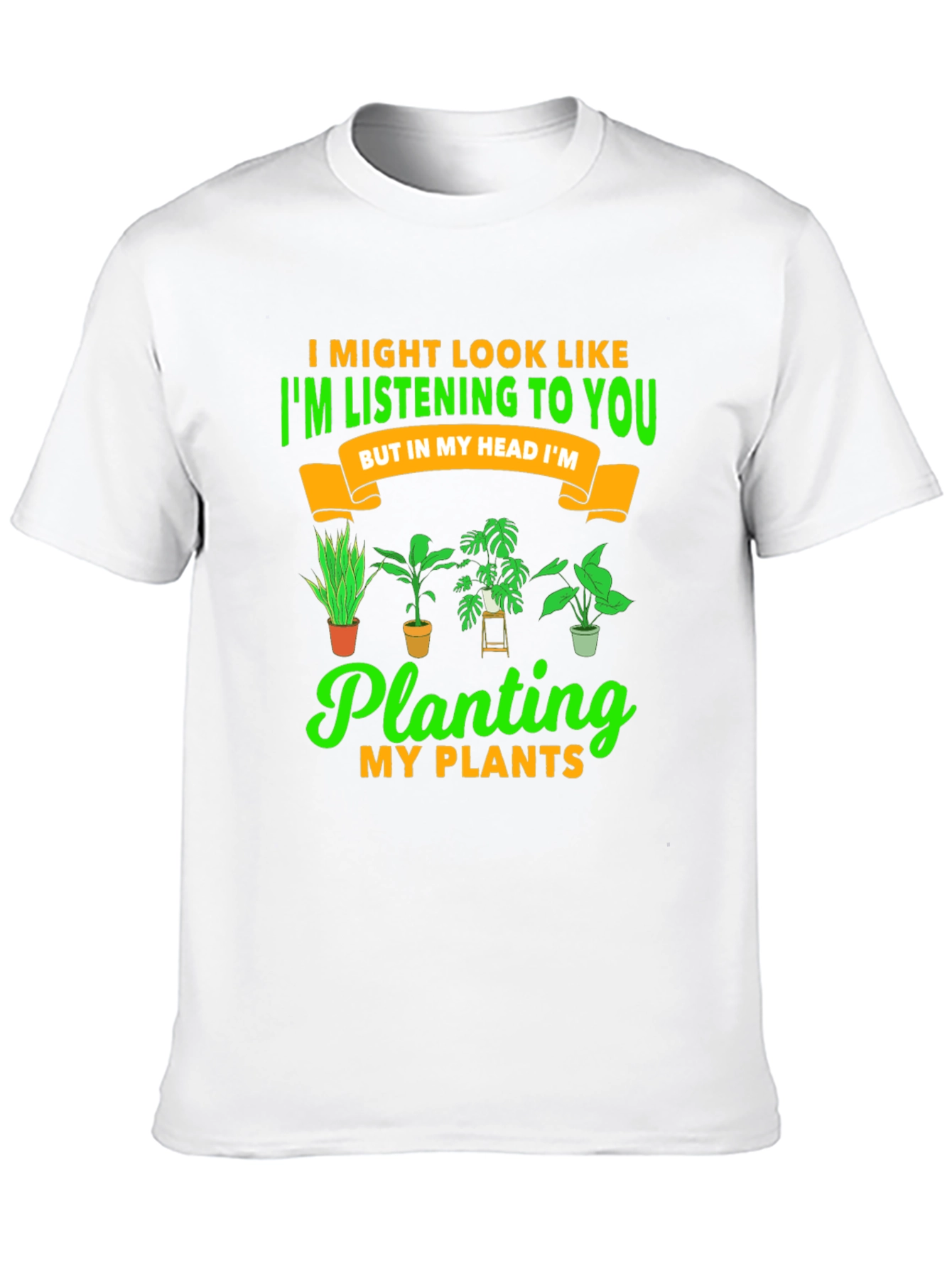 Black Plant Lover T-Shirt: I'm Planting My Plants view 10