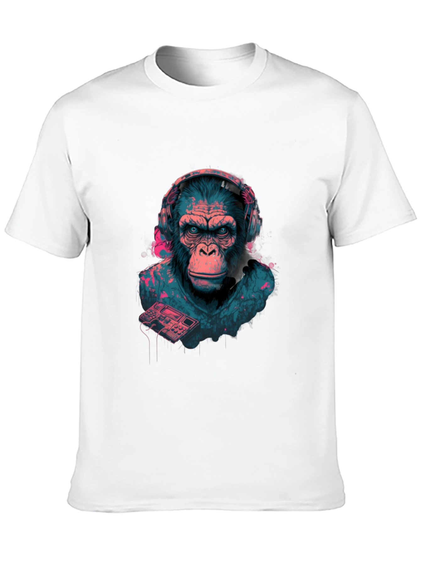 Black DJ Ape Graphic Tee - Cool & Unique Design view 10
