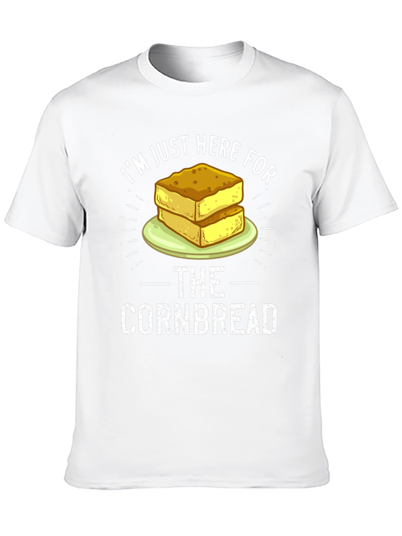 Black I'm Just Here For The Cornbread T-Shirt view 10