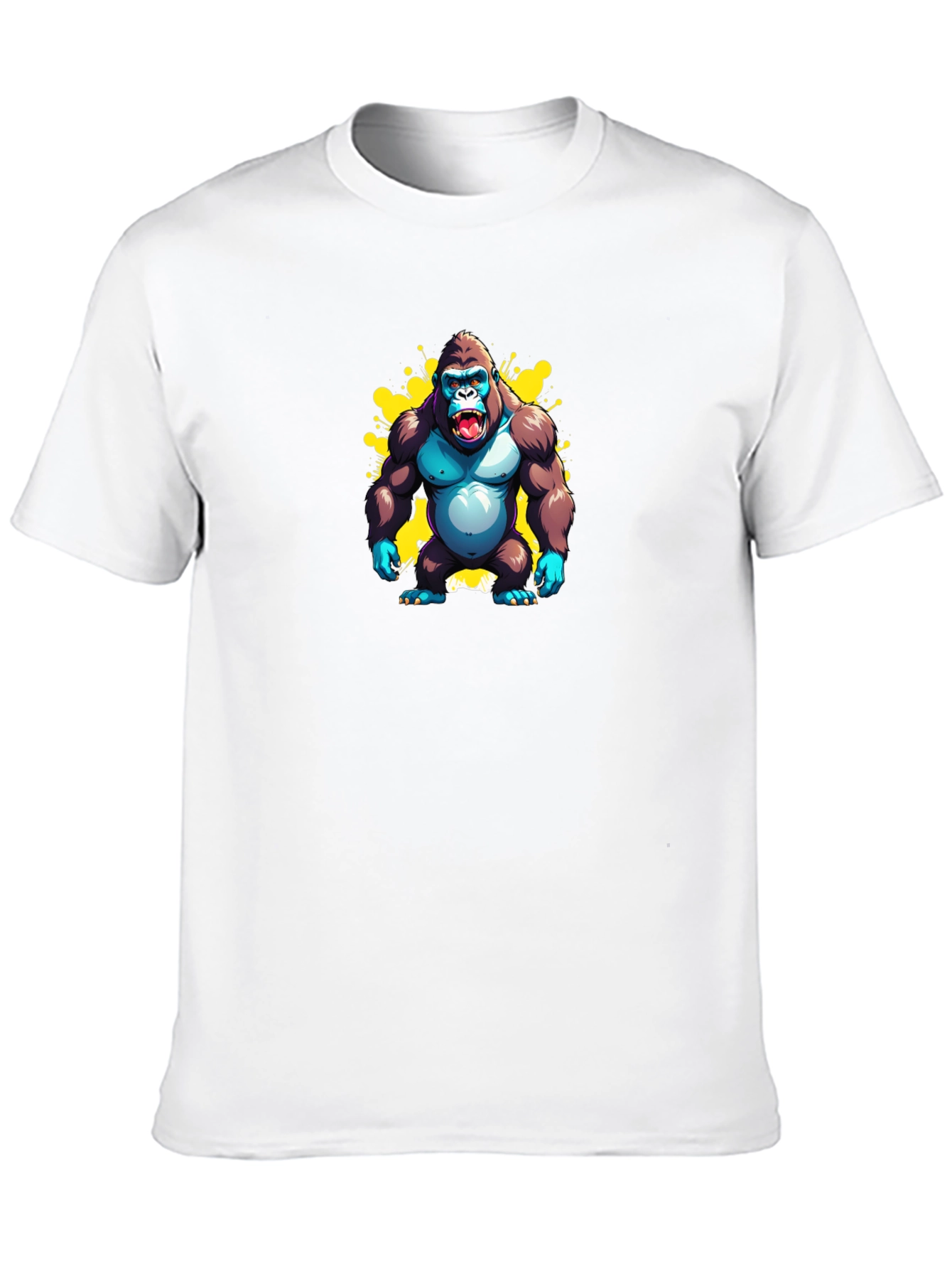 Black Gorilla Graphic Black T-Shirt view 10