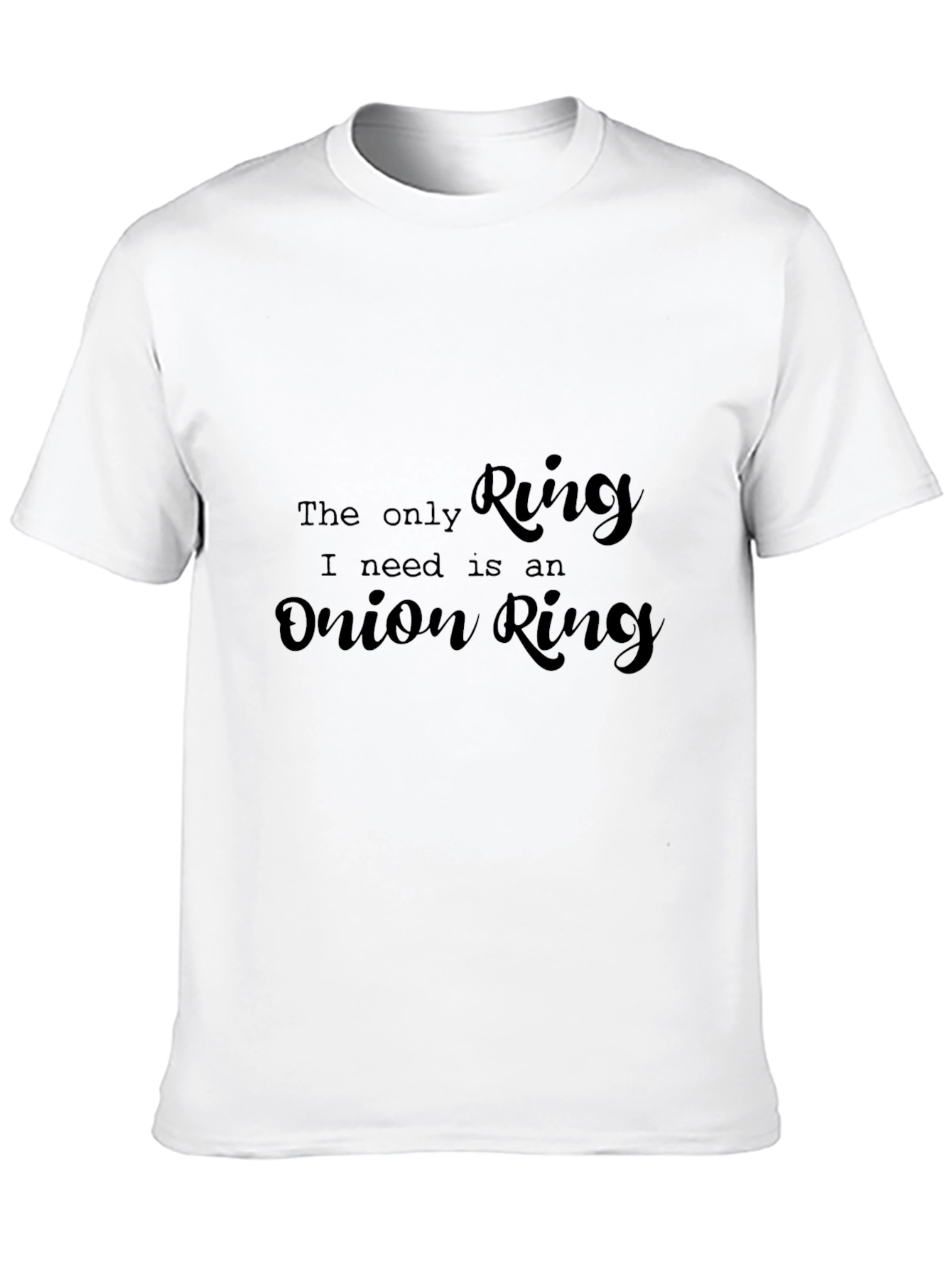 Black Onion Ring Lover's Tee - Foodie Humor view 10