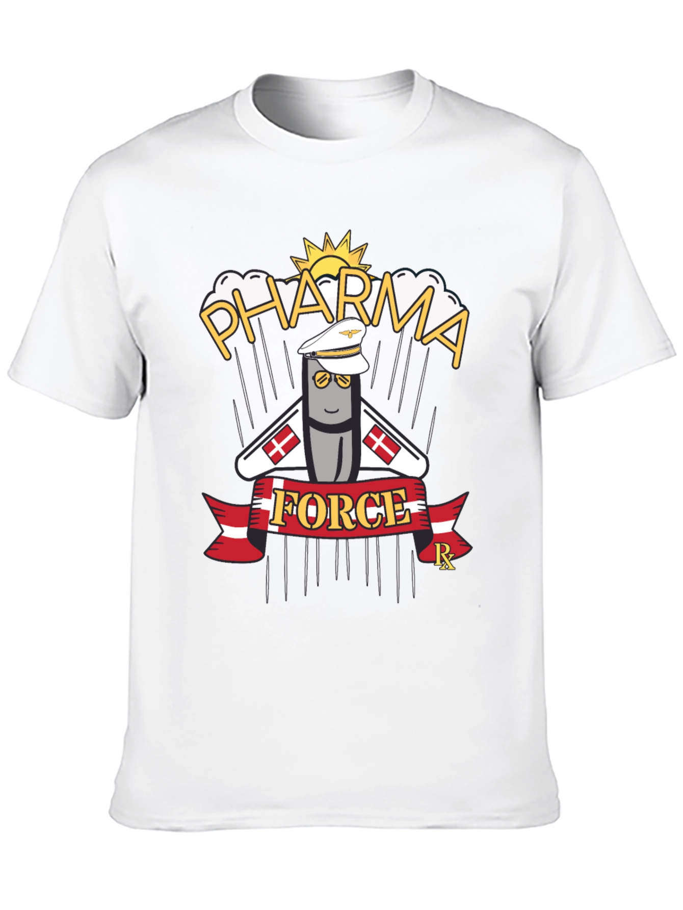 Black Pharma Force Graphic T-Shirt - Pill Pilot Design view 10