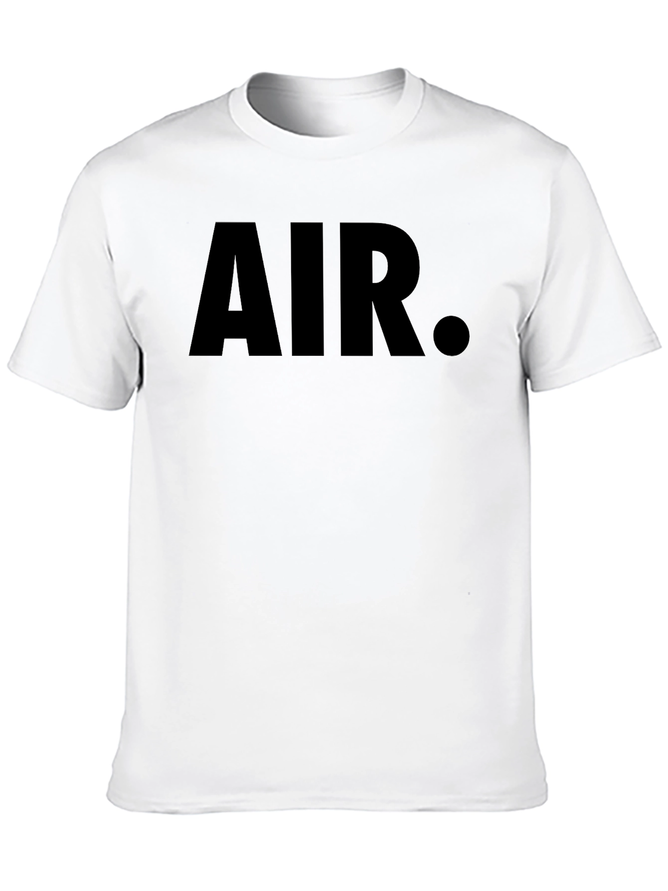 Black Men's Black Graphic T-Shirt - AIR Print view 10